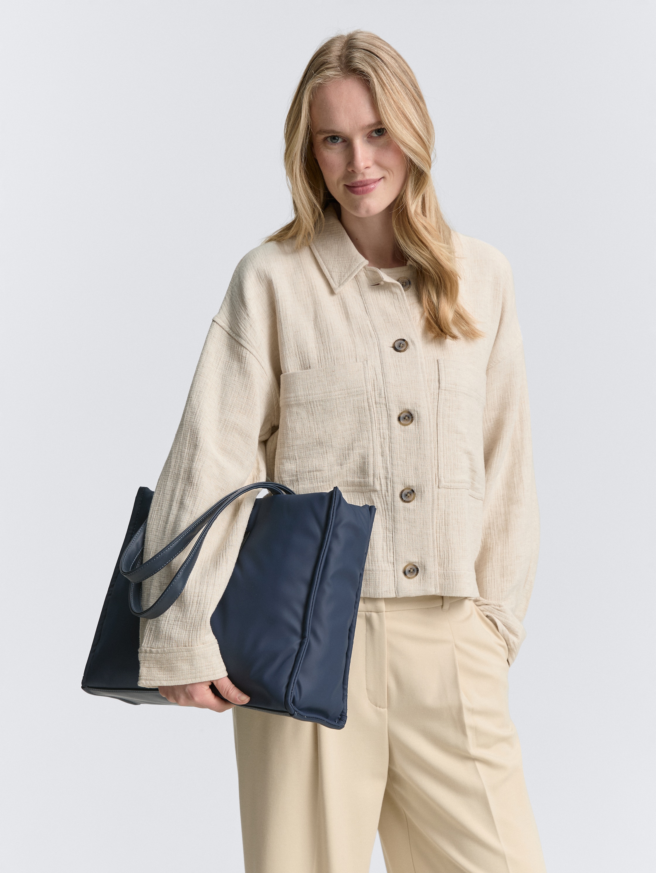 TTPATTI L shopper met vulling en ritssluiting - dark_blue_1 - 
