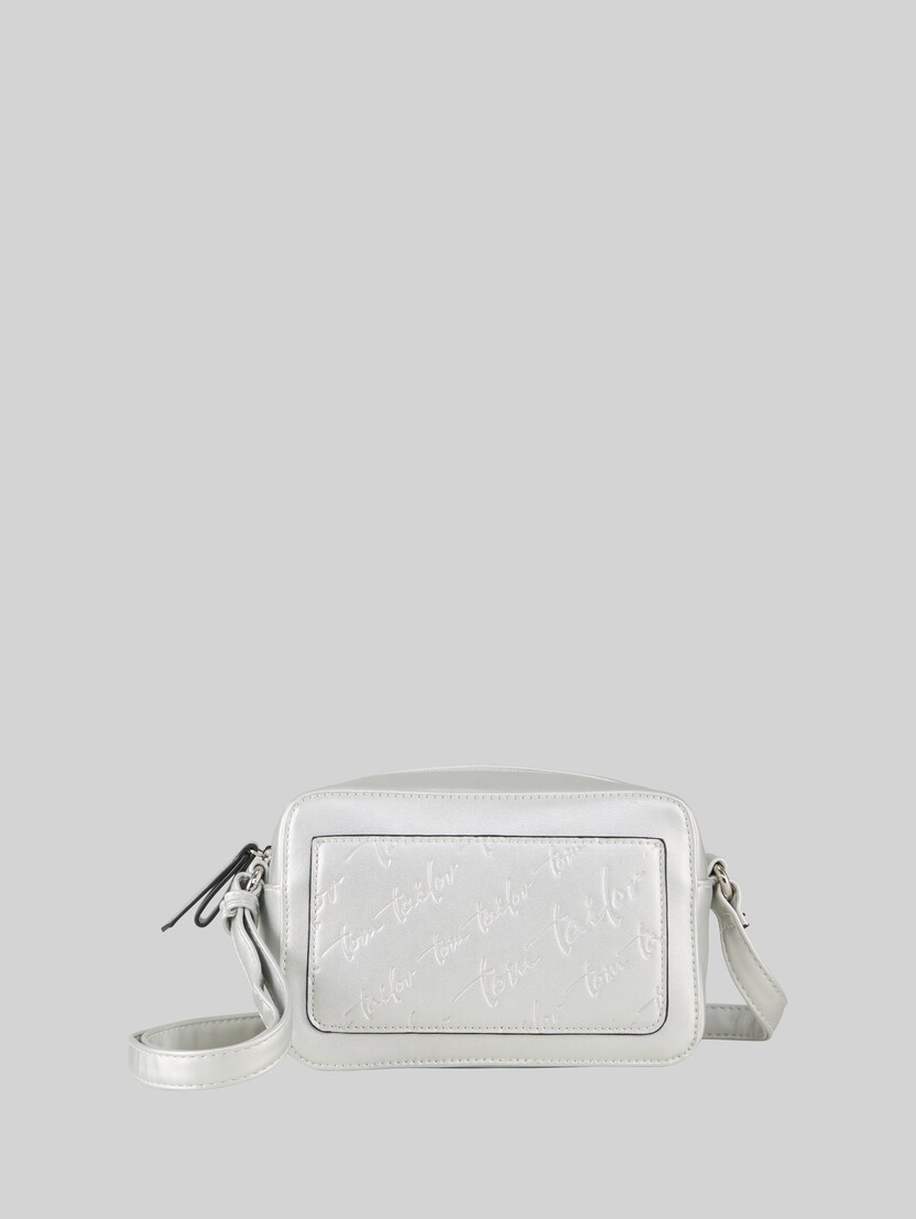 TTWENDI shoulder bag with embossed logo by Women, silber / silver