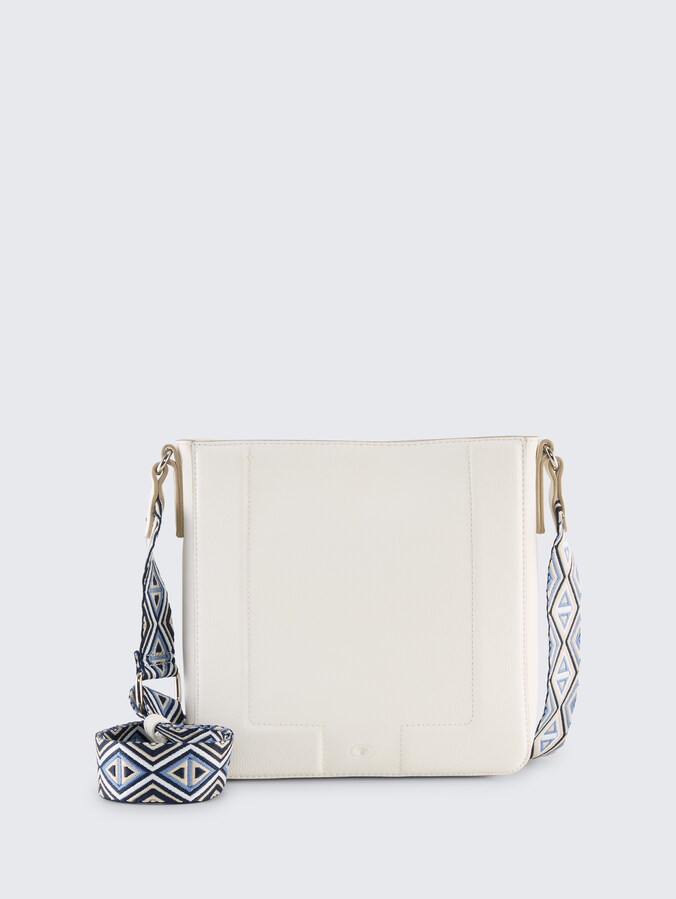 TTNANI M schoudertas met geweven schouderriem door Women, white