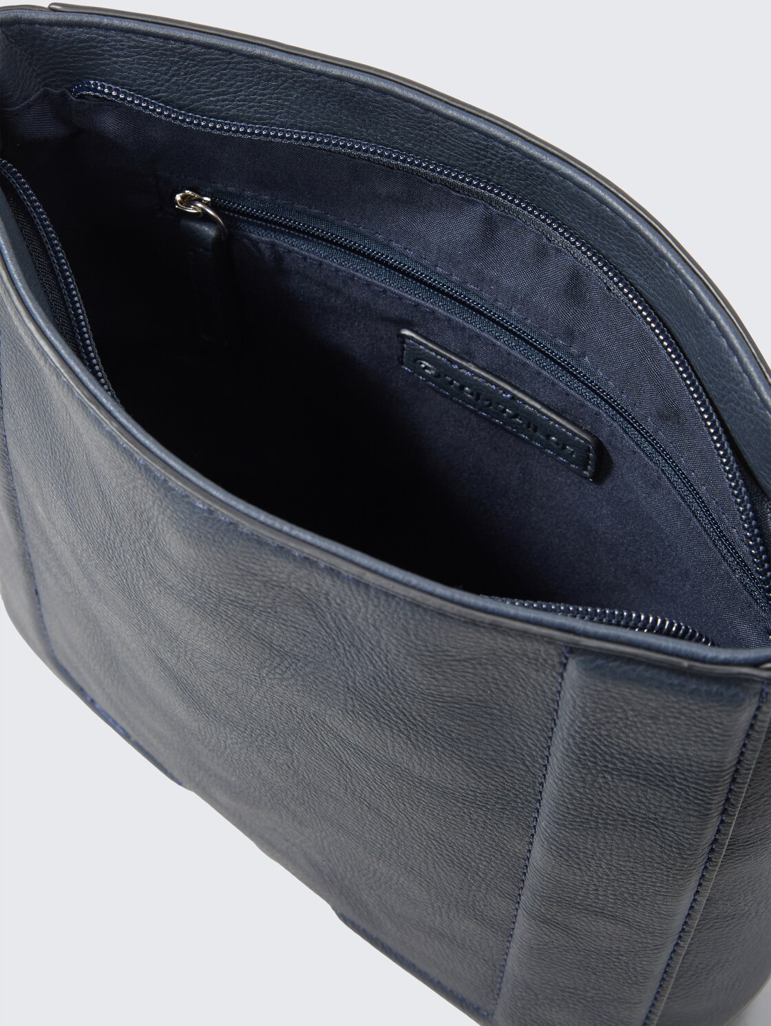 TTNANI M Umhängetasche mit gewebtem Trageriemen - dark blue - seitliche Produkt-Ansicht 