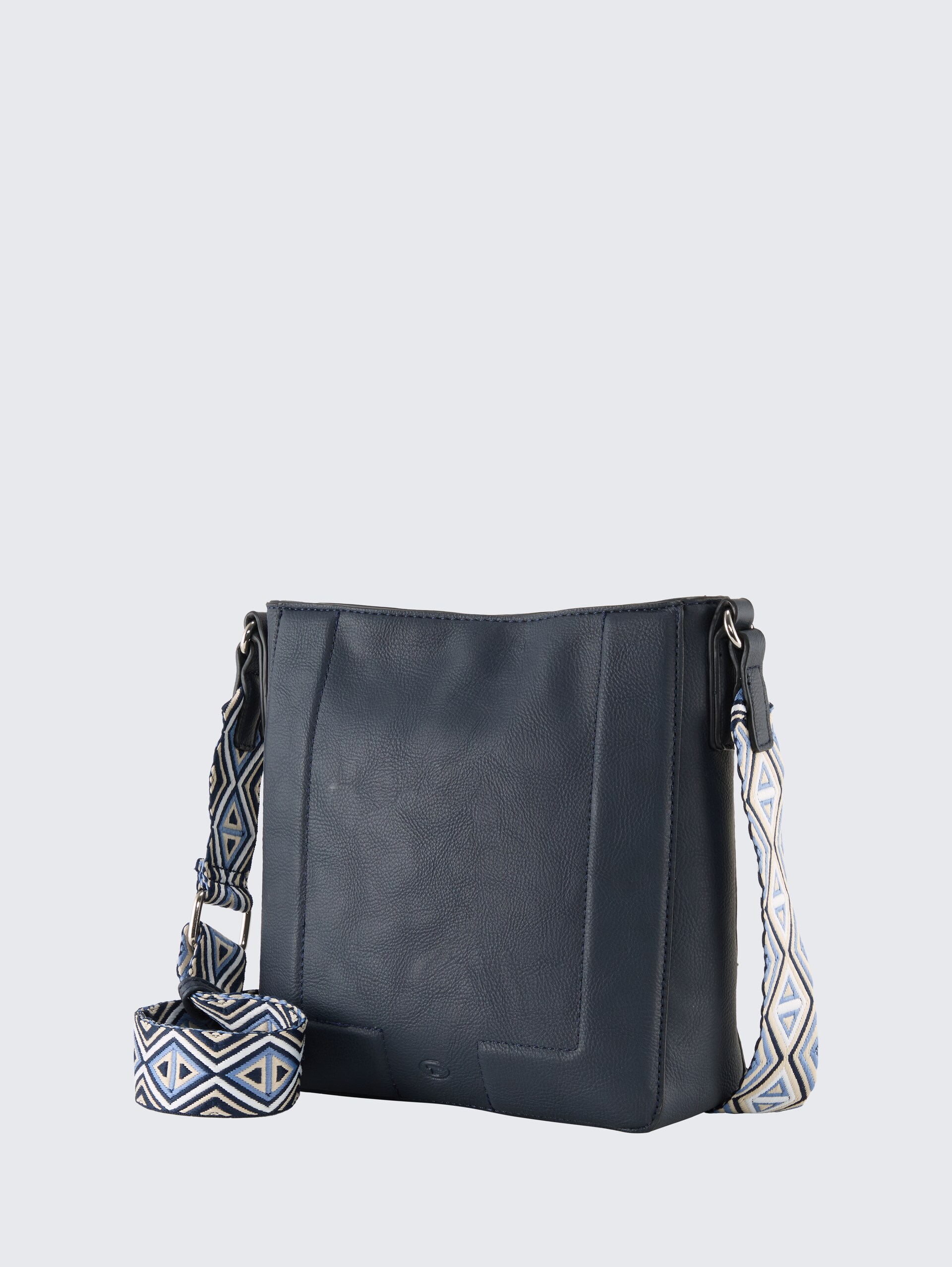 TTNANI M Umhängetasche mit gewebtem Trageriemen - dark blue - seitliche Produkt-Ansicht 