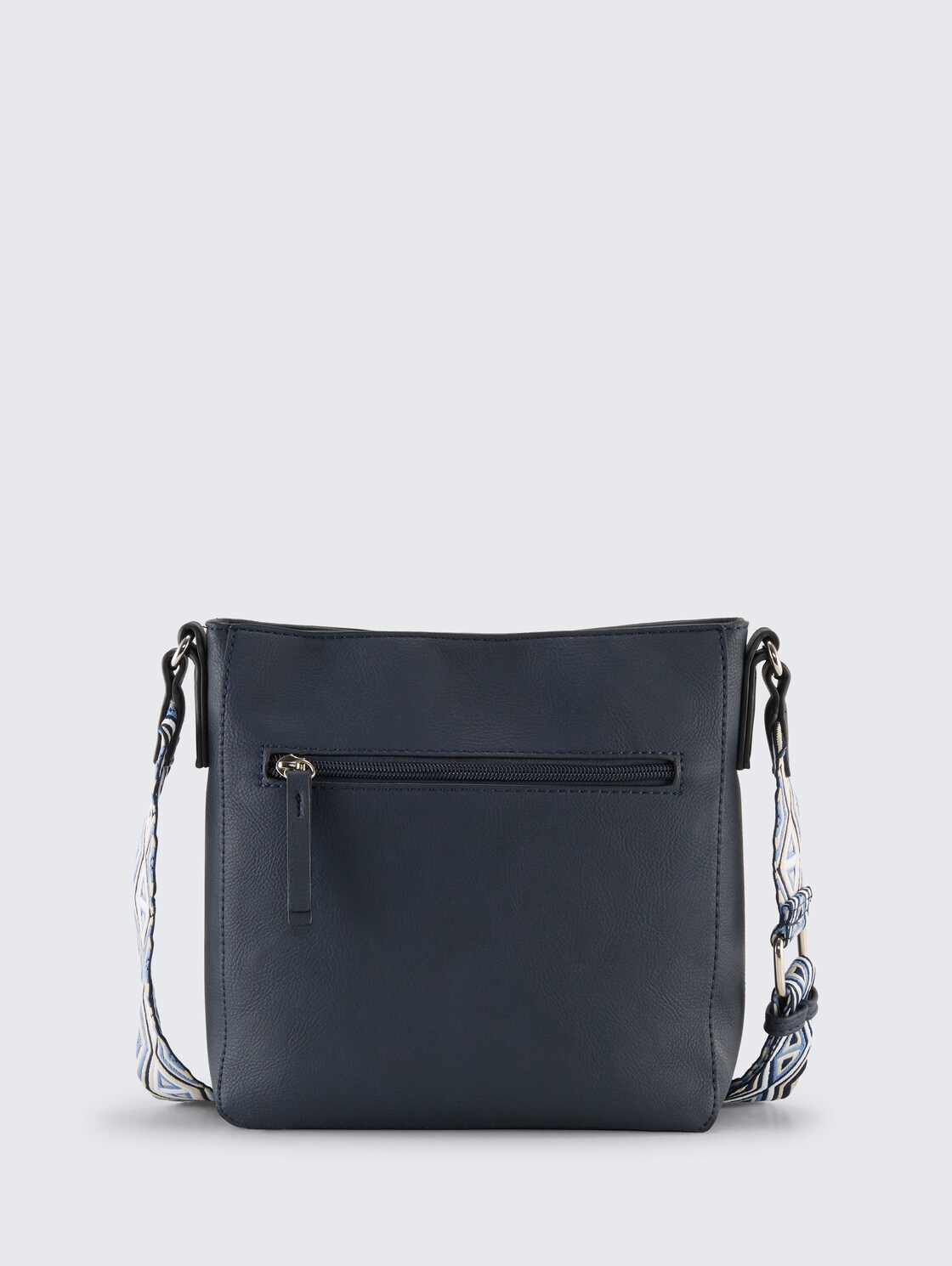 TTNANI M Umhängetasche mit gewebtem Trageriemen - dark blue - Produkt-Rückansicht