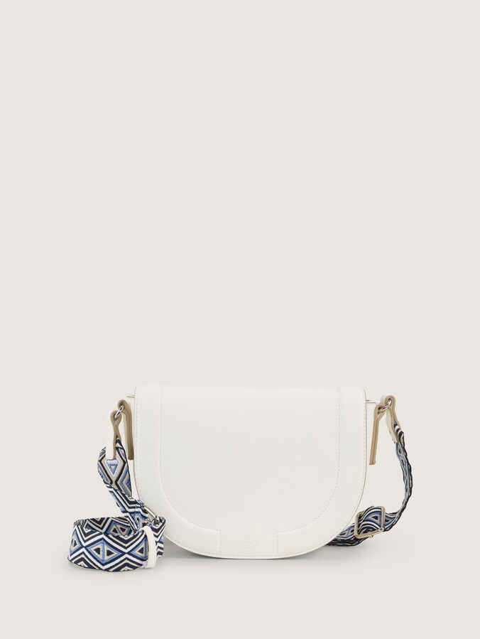 TTNANI schoudertas met geweven riem met patroon door Women, white