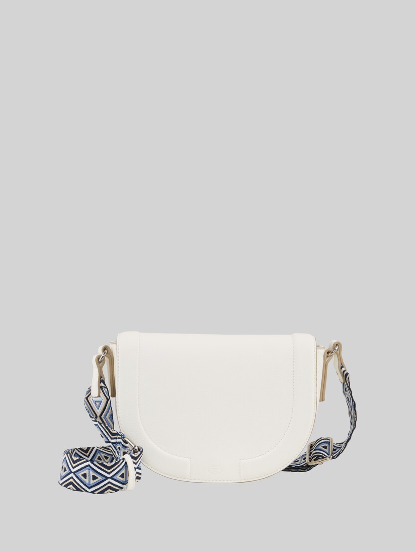 TTNANI shoulder bag with patterned woven strap by Women, white