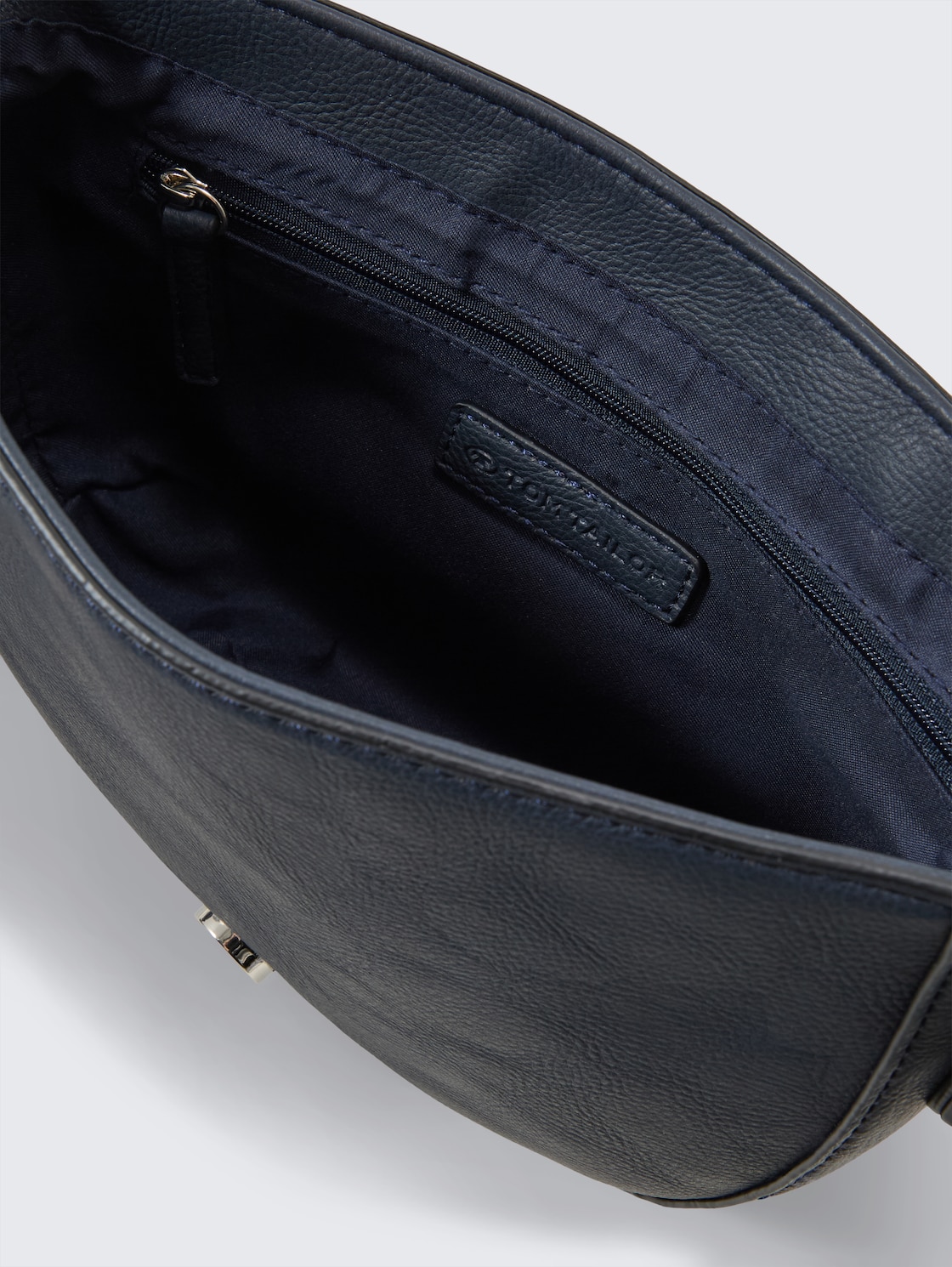 TTNANI Umhängetasche mit gemustertem Webriemen - dark blue - seitliche Produkt-Ansicht 