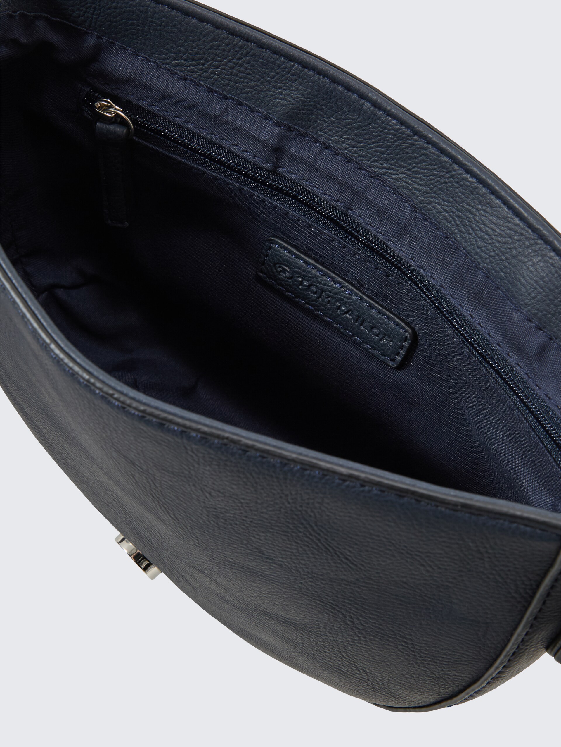 TTNANI Umhängetasche mit gemustertem Webriemen - dark blue - seitliche Produkt-Ansicht 