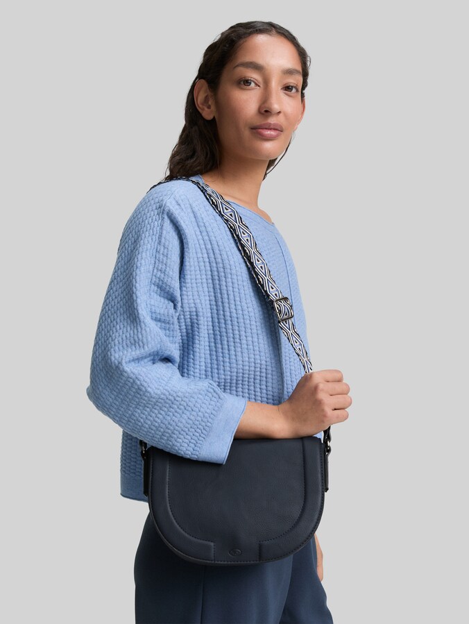 TTNANI Umhängetasche mit gemustertem Webriemen von Women, dark blue