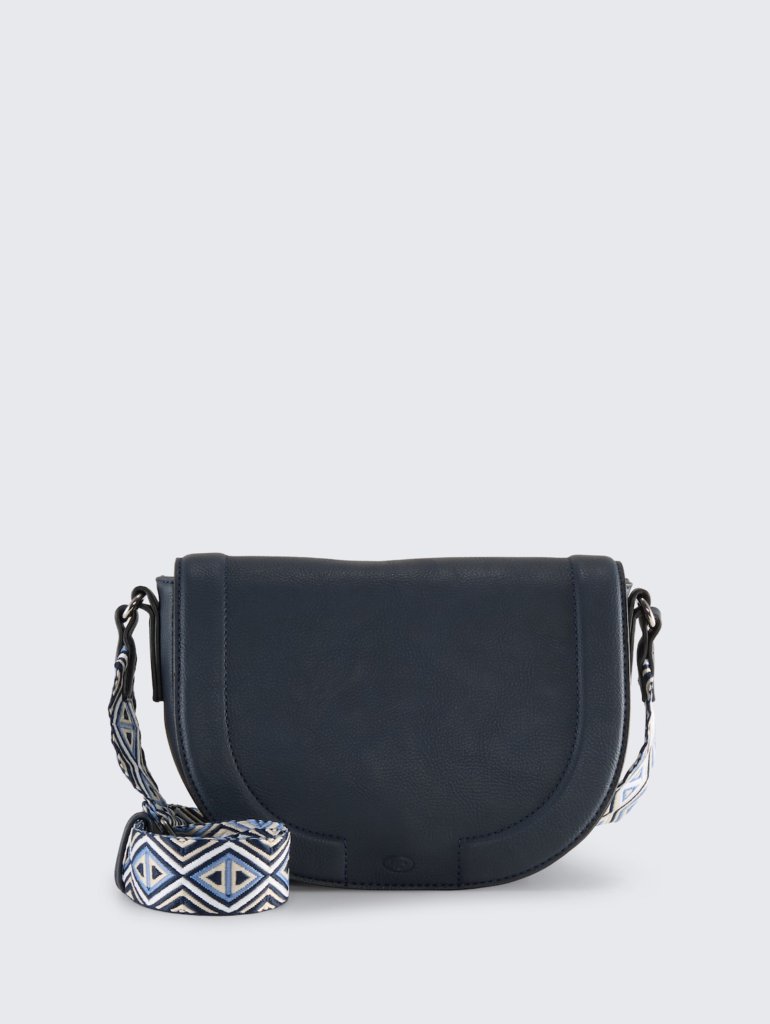 TTNANI Umhängetasche mit gemustertem Webriemen - dark blue - Vorder-Produkt-Ansicht