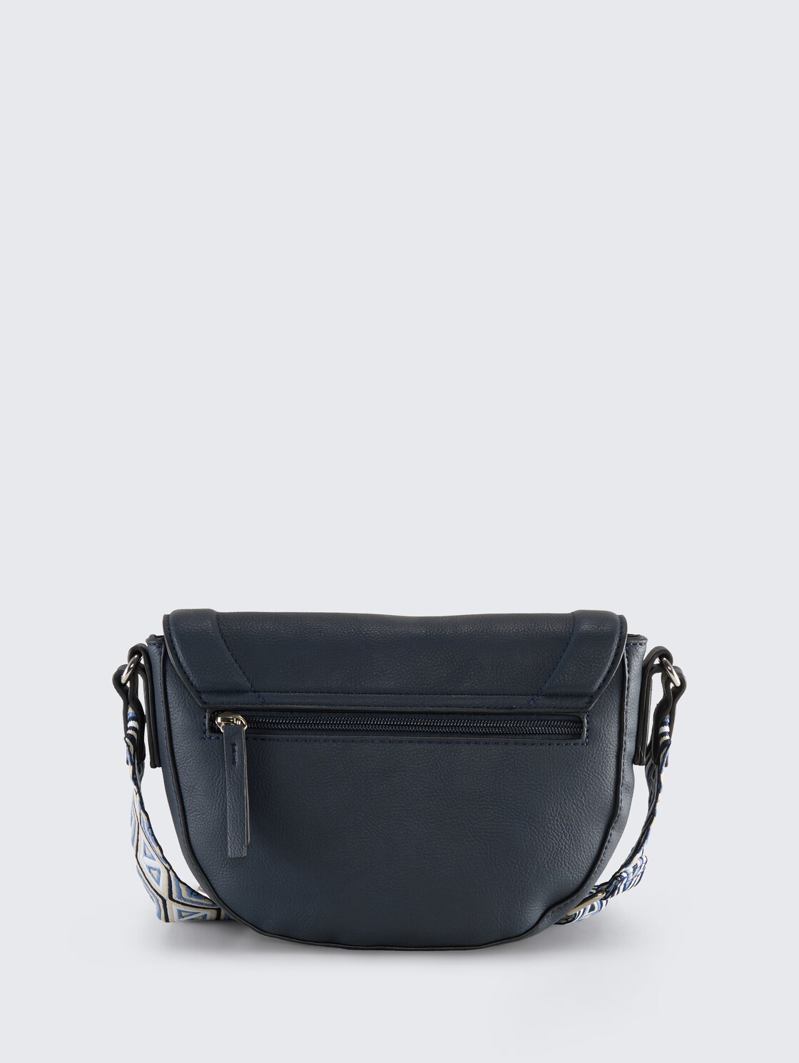 TTNANI Umhängetasche mit gemustertem Webriemen - dark blue - Produkt-Rückansicht