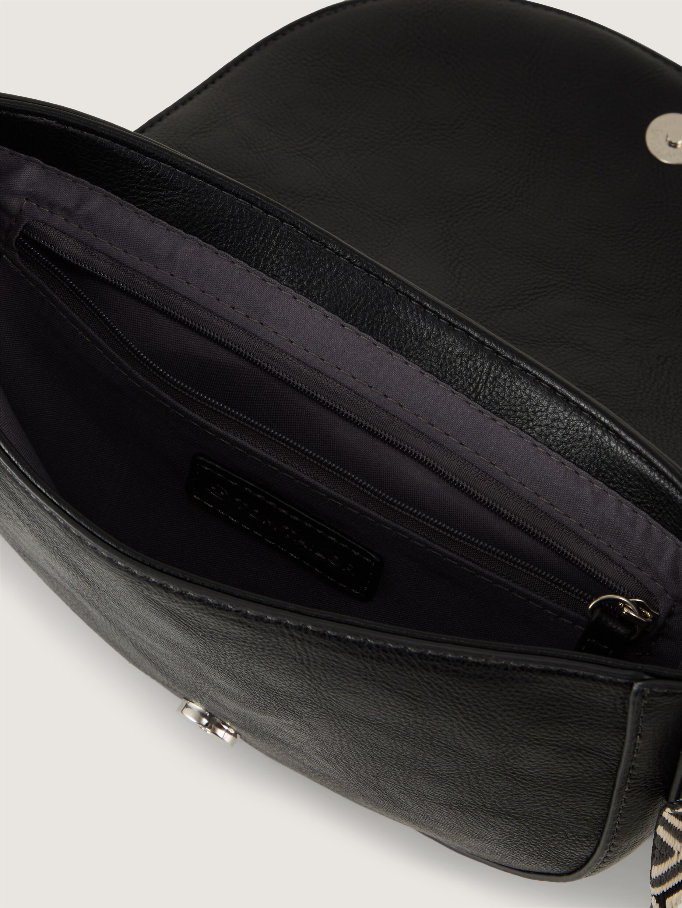 TTNANI Umhängetasche mit gemustertem Webriemen - schwarz_black - 