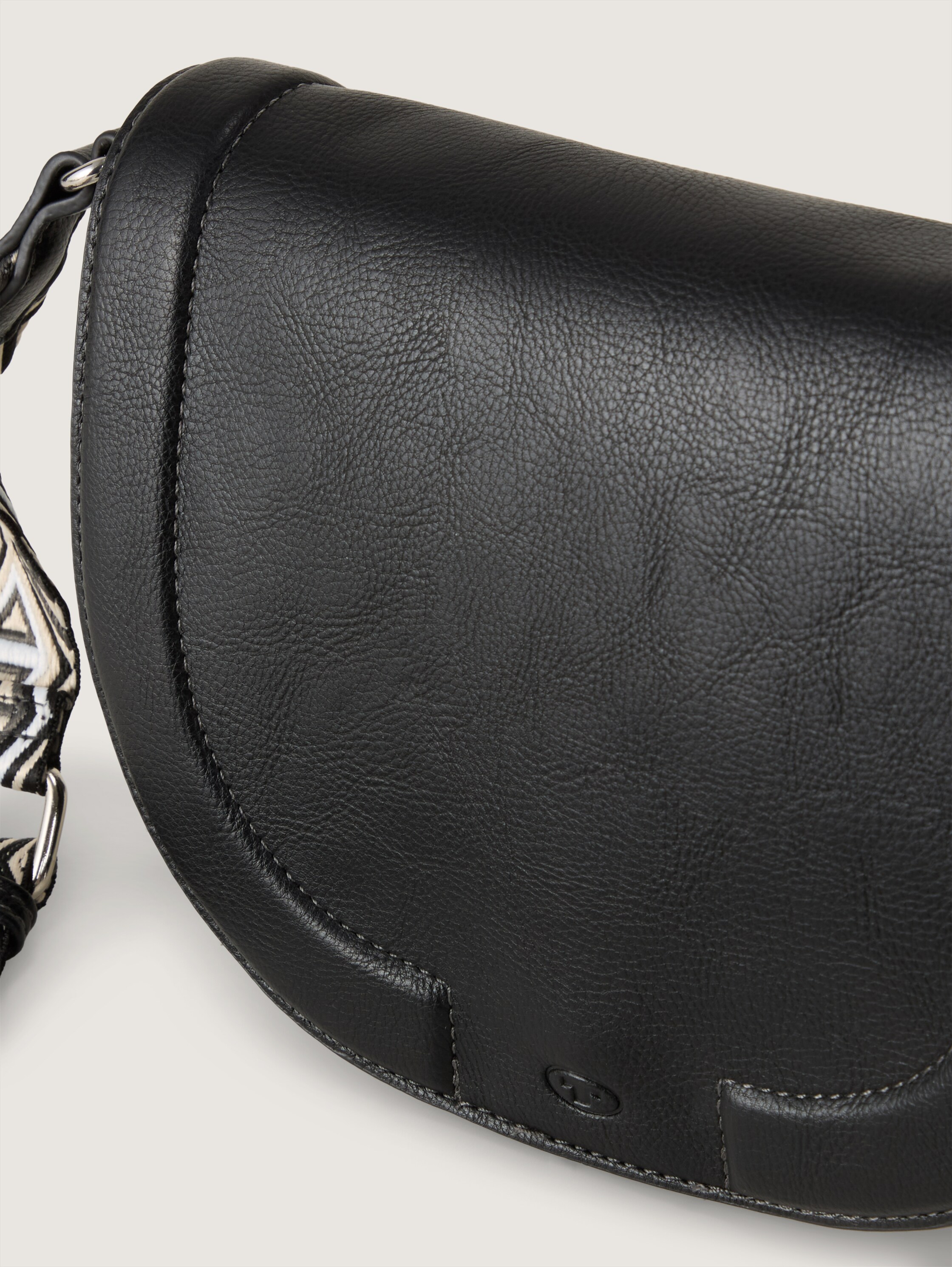 TTNANI Umhängetasche mit gemustertem Webriemen - schwarz_black - 