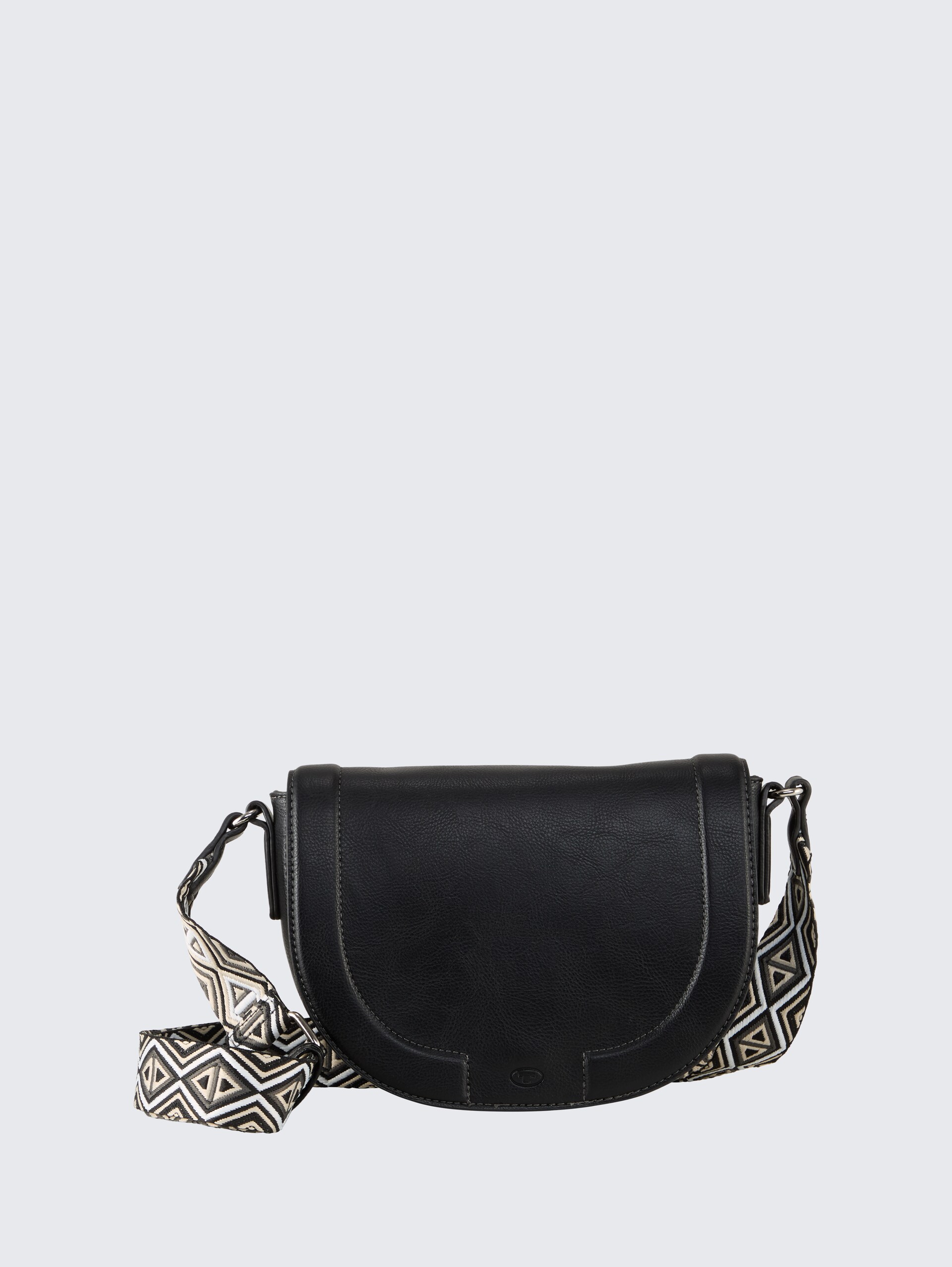 TTNANI shoulder bag with patterned woven strap - schwarz / black - Front product view