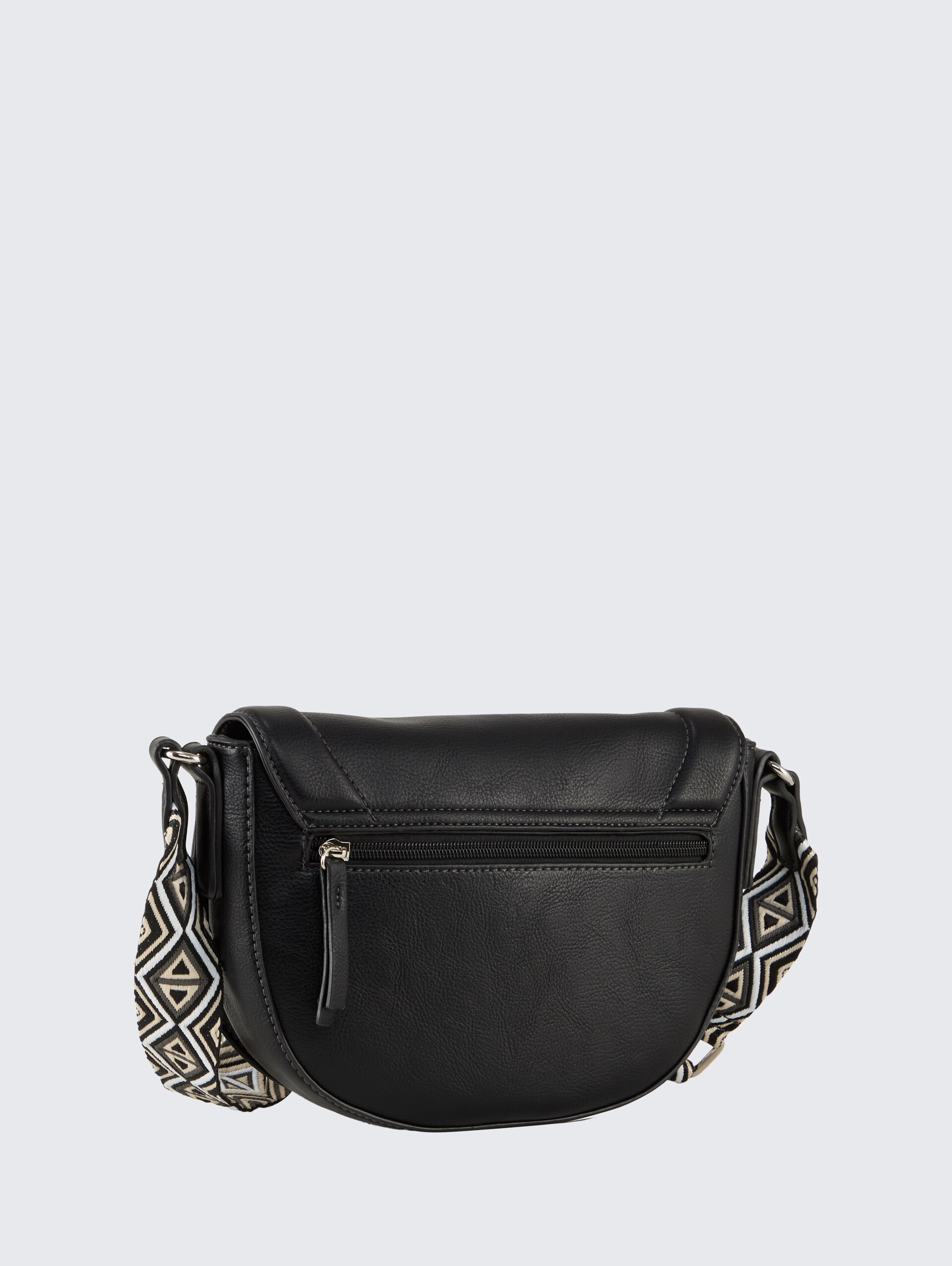 TTNANI shoulder bag with patterned woven strap - schwarz / black - Product rear view