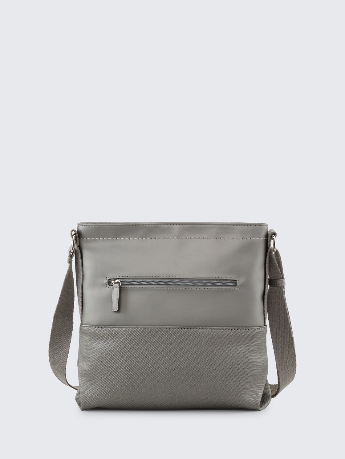 TTERIN M Umhängetasche aus Lederimitat - metallic grey - Produkt-Rückansicht