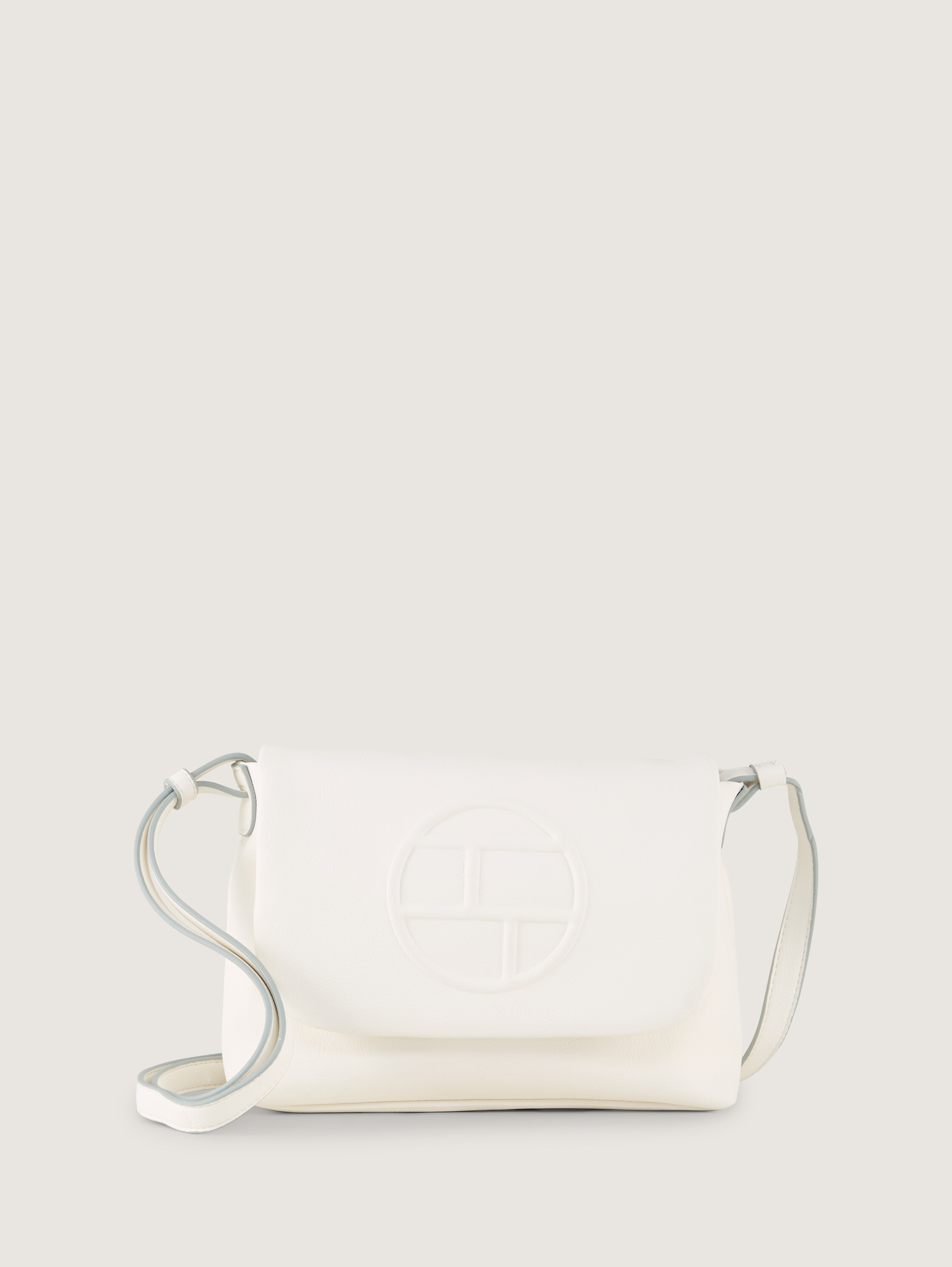 TTROSABEL M Umhängetasche mit Umschlag und Logo-Prägung - white_1 - 