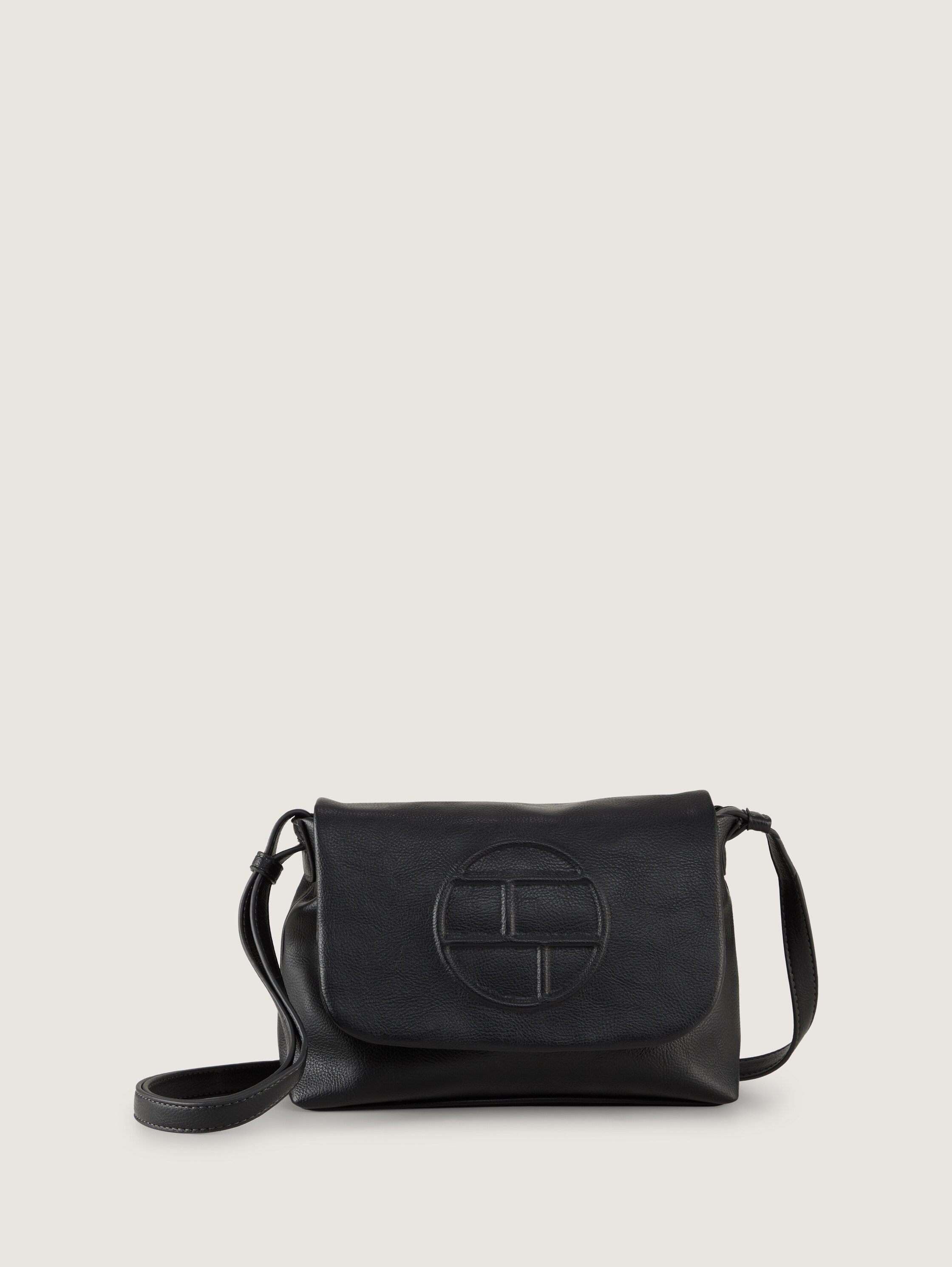 TTROSABEL M Umhängetasche mit Umschlag und Logo-Prägung - schwarz_black - 