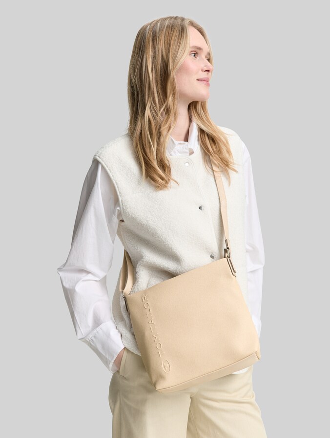 TTROSA S Umhängetasche in Canvas-Optik von Women, beige / beige