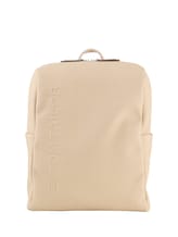 Geselecteerd, TTROSA M rugzak van canvas met logo in reliëf door Tom Tailor, beige