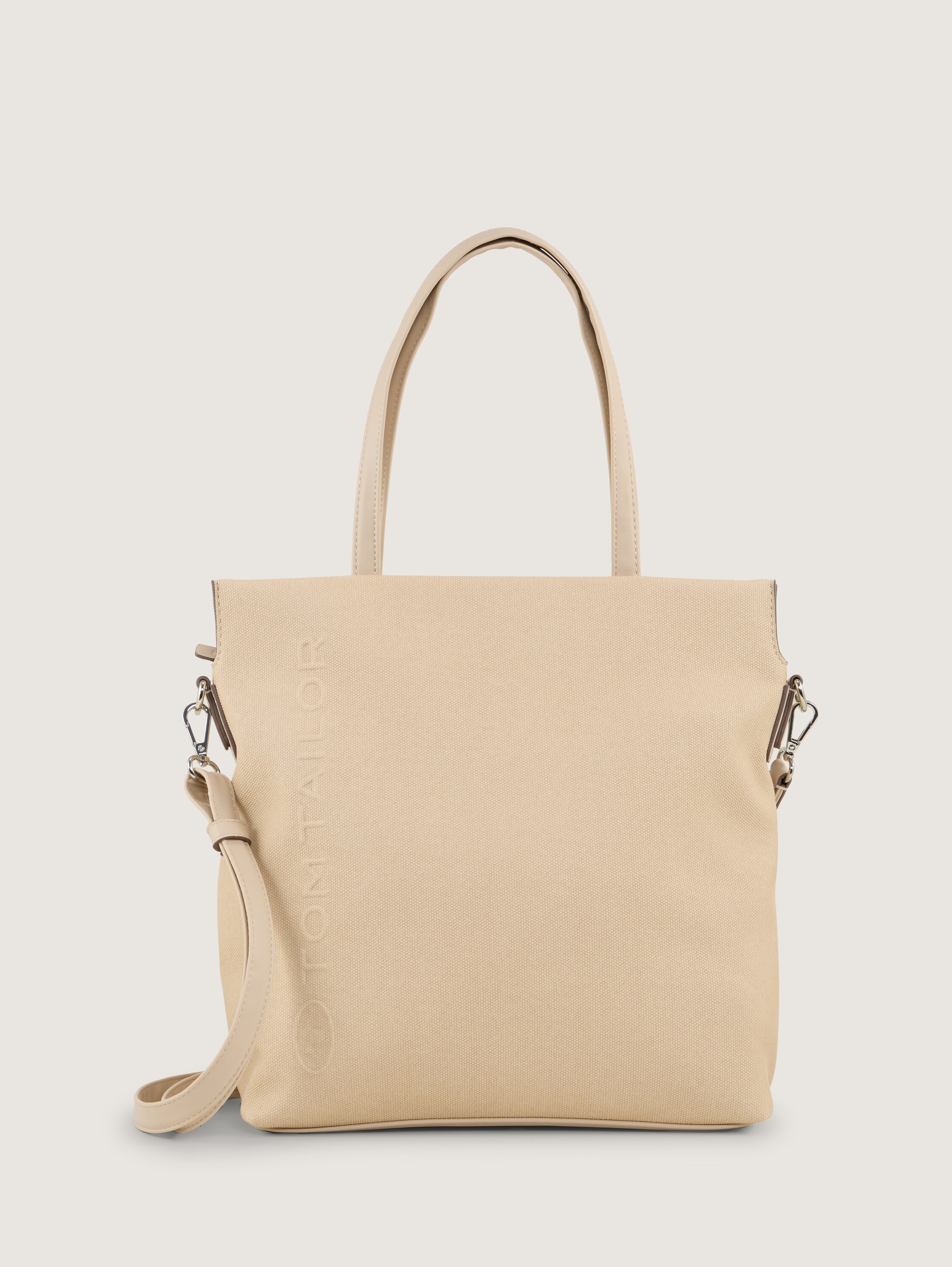 TTROSA M Shopper met rits en dubbele riem - beige_beige - 