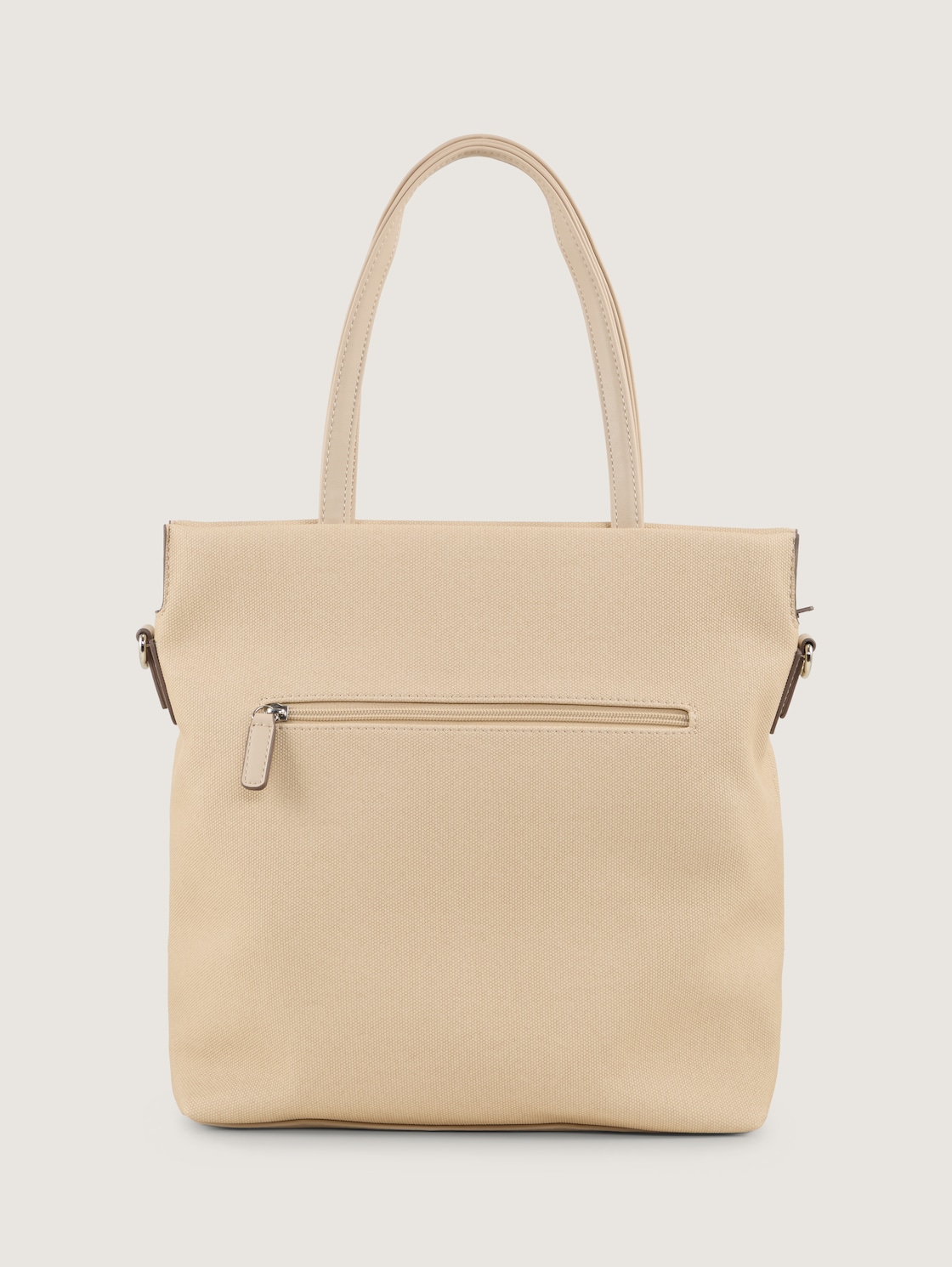 TTROSA M Zip Shopper mit doppeltem Riemen - beige / beige - Produkt-Rückansicht