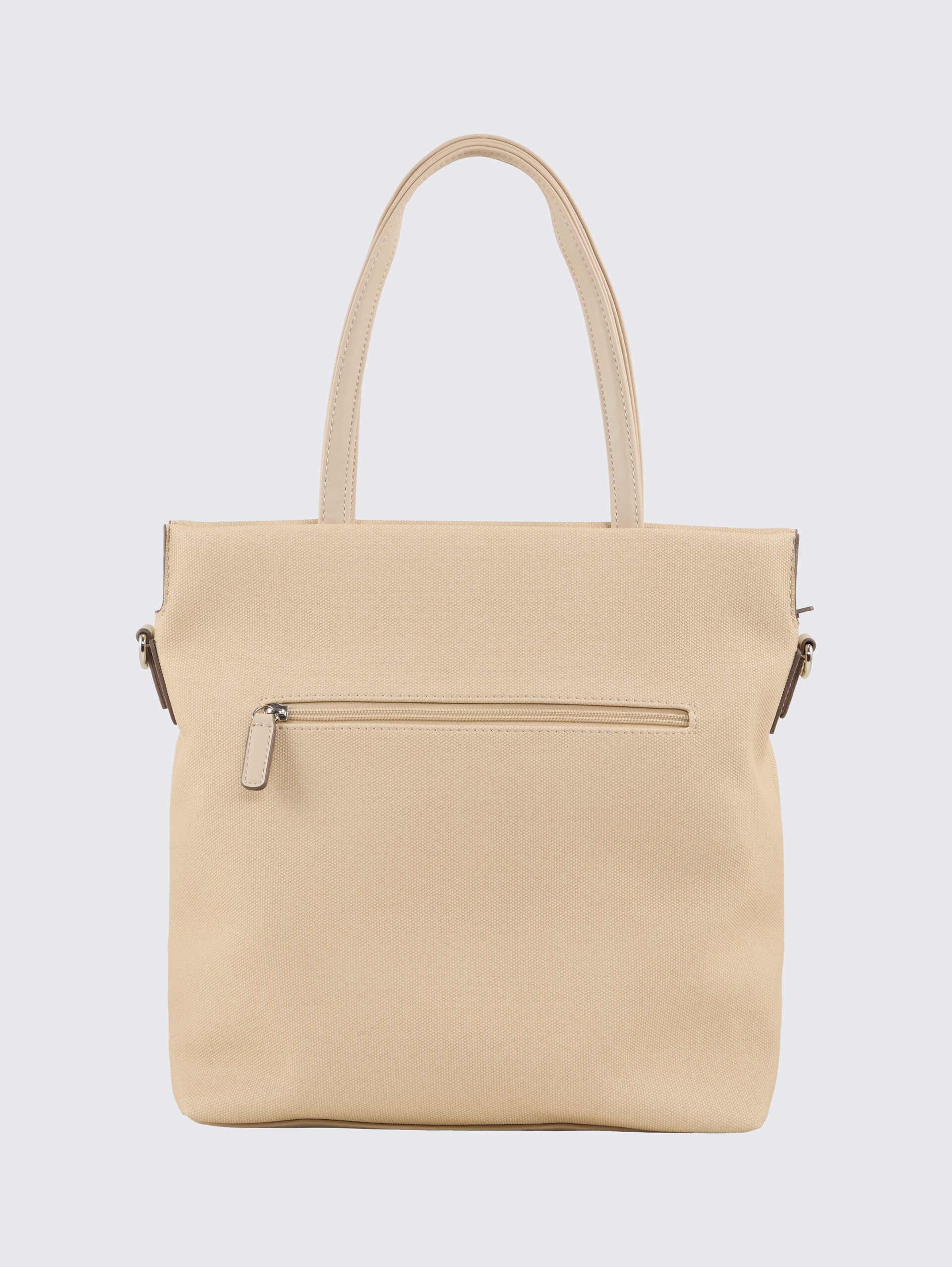 TTROSA M Zip Shopper mit doppeltem Riemen - beige / beige - Produkt-Rückansicht