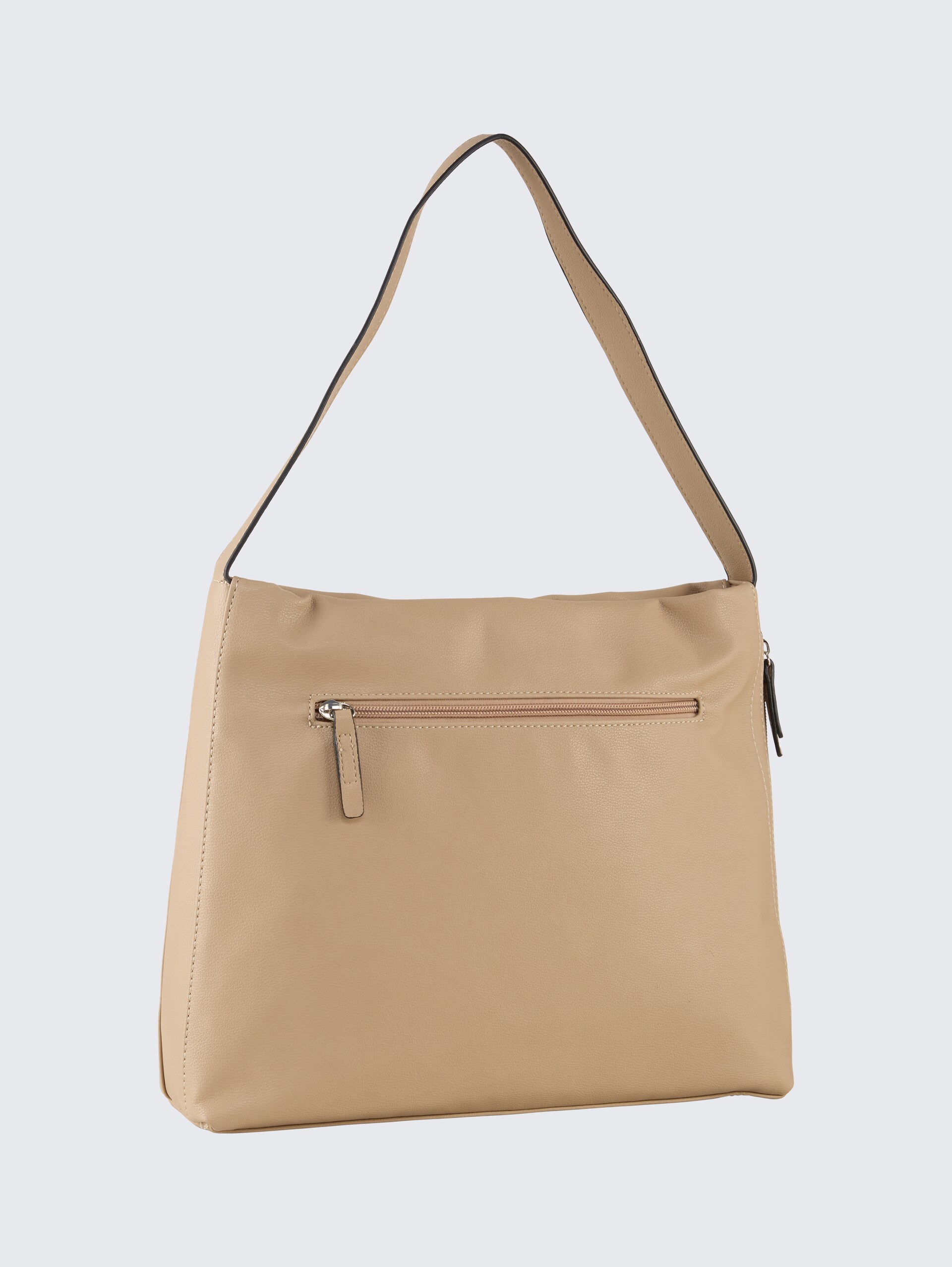 TTYUMA M Beuteltasche mit Logo-Prägung - taupe / taupe - Produkt-Rückansicht