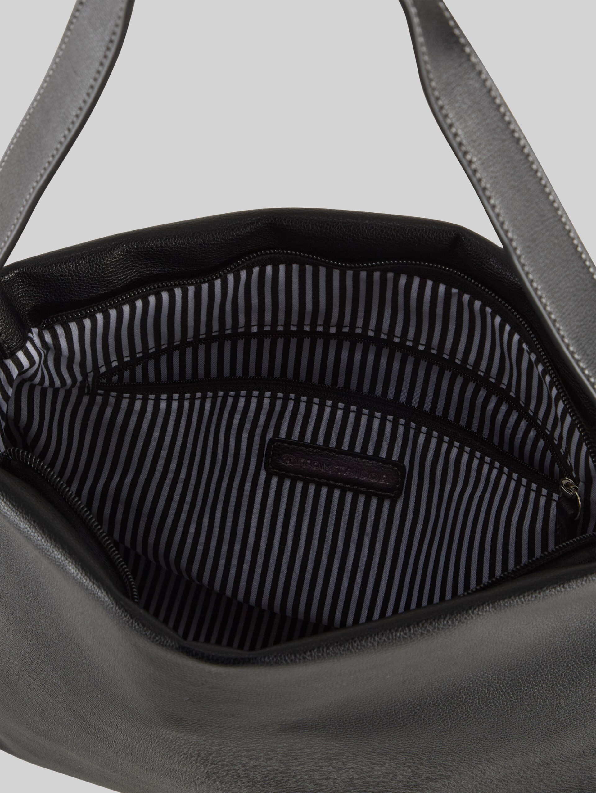 TTYUMA M pouch bag with embossed logo - schwarz / black - side product view 