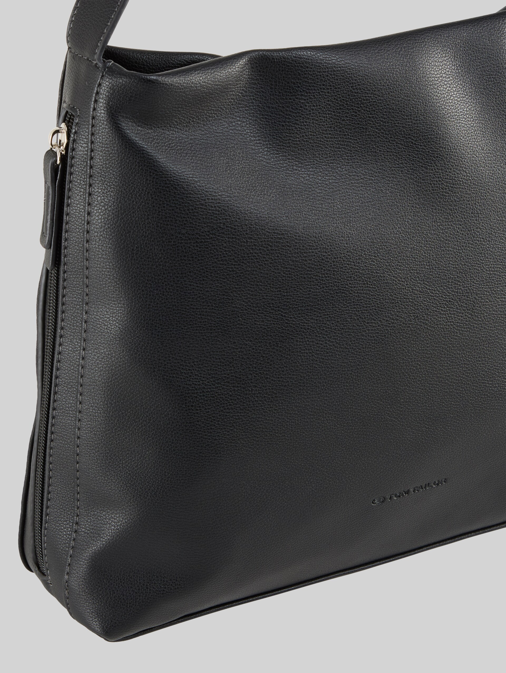 TTYUMA M pouch bag with embossed logo - schwarz / black - side product view 