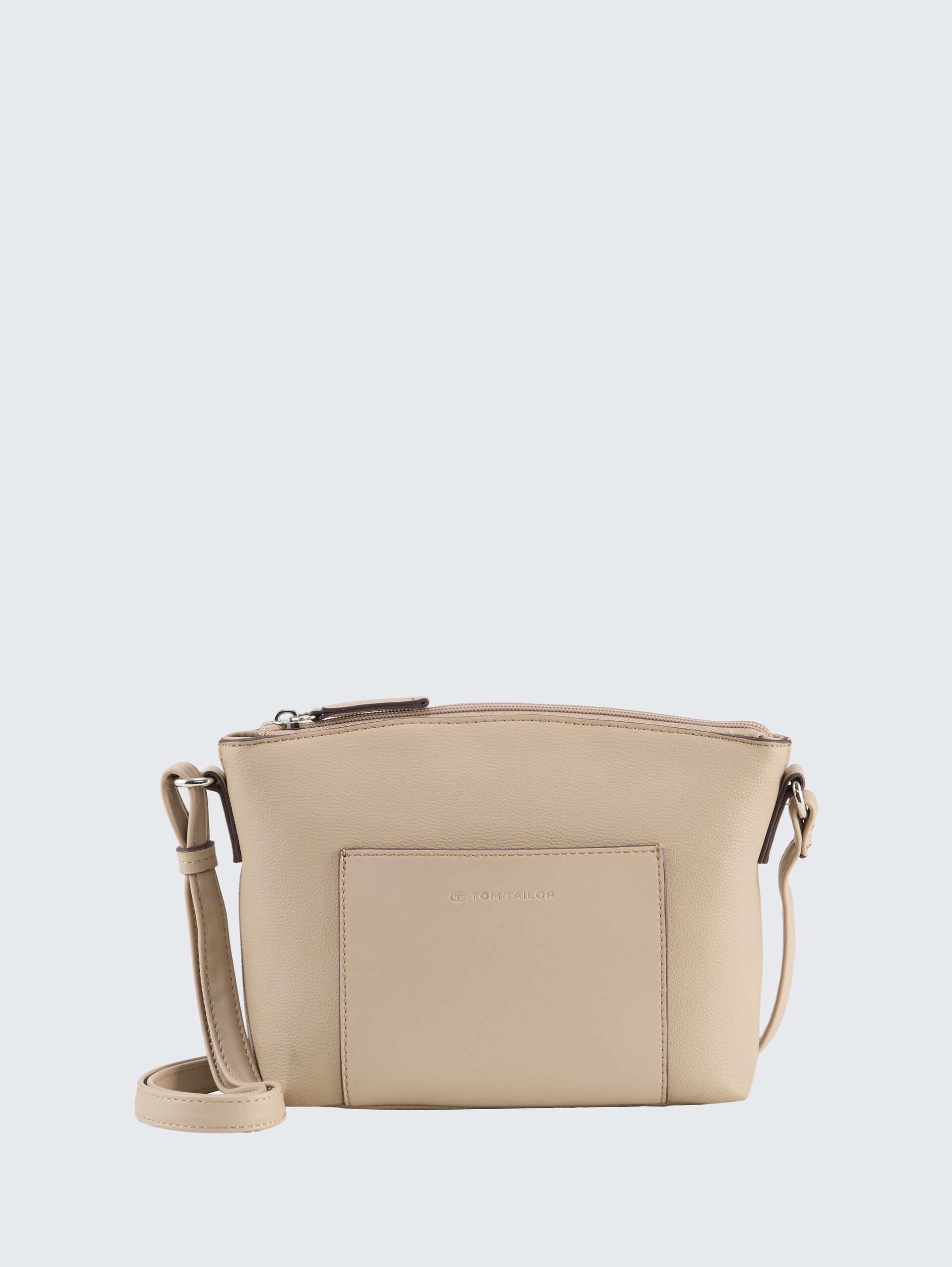 TTAMARIS S Umhängetasche mit Kontrastnähten - taupe / taupe - Vorder-Produkt-Ansicht