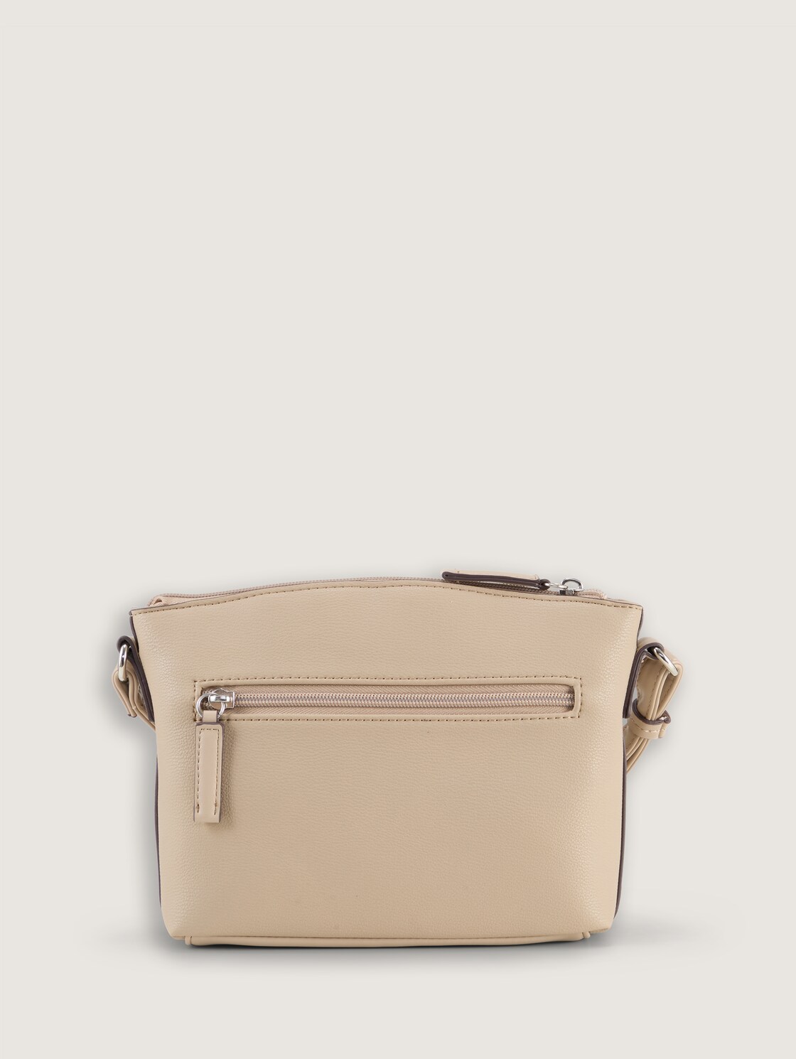 TTAMARIS S Umhängetasche mit Kontrastnähten - taupe / taupe - Produkt-Rückansicht