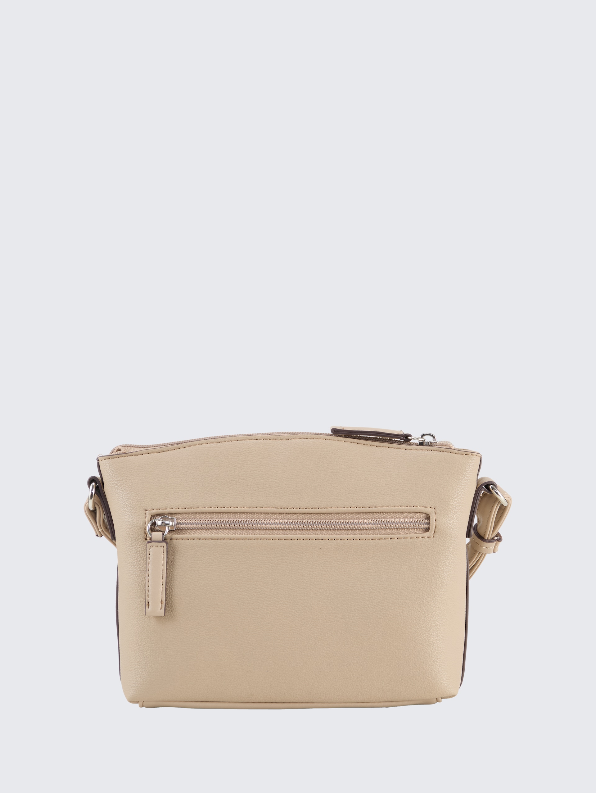 TTAMARIS S Umhängetasche mit Kontrastnähten - taupe / taupe - Produkt-Rückansicht