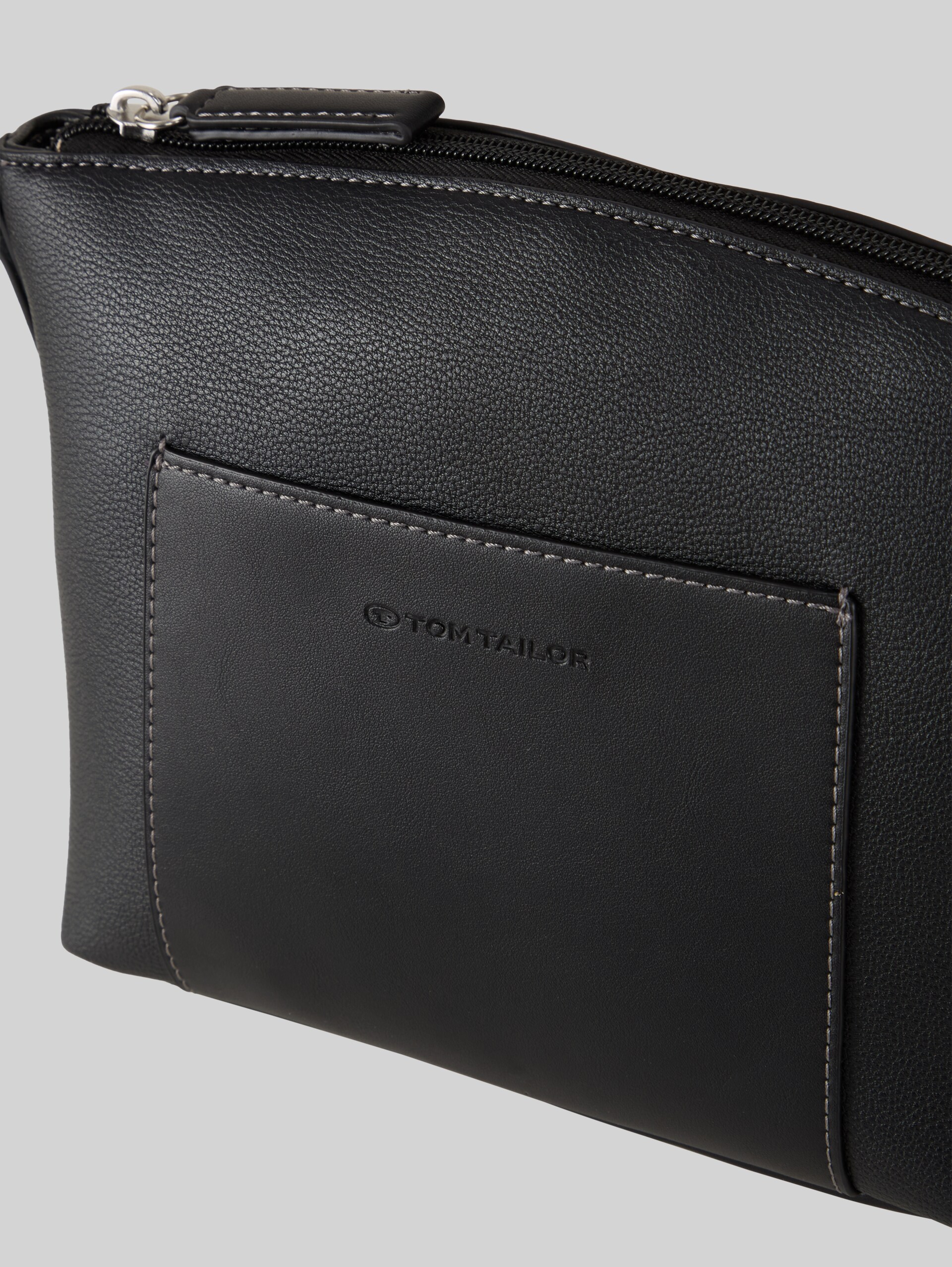 TTAMARIS S shoulder bag with contrast stitching - schwarz / black - side product view 