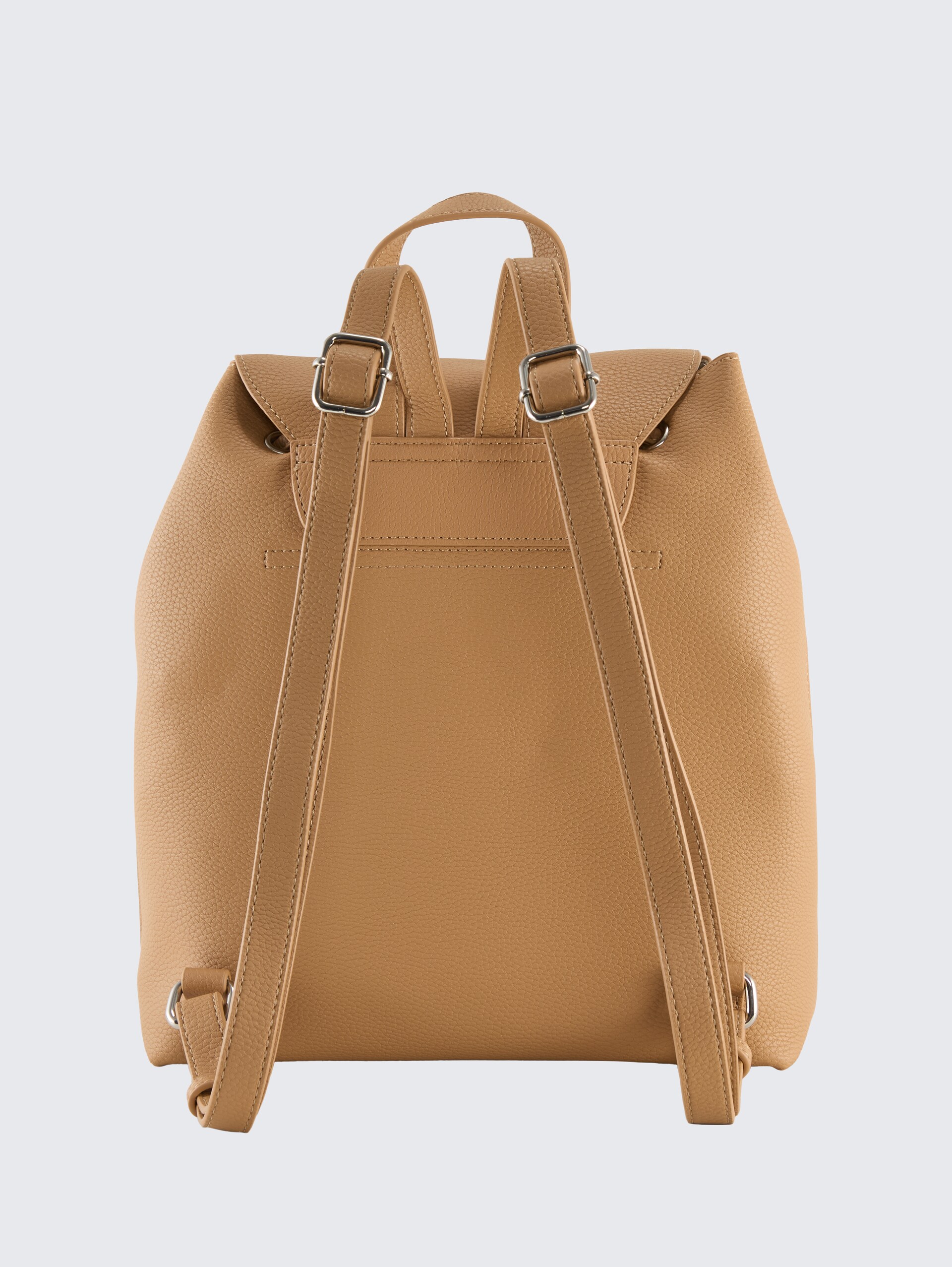 TTFILIPA M Rucksack mit Umschlag und Magnetverschluss - camel / camel nature - Produkt-Rückansicht