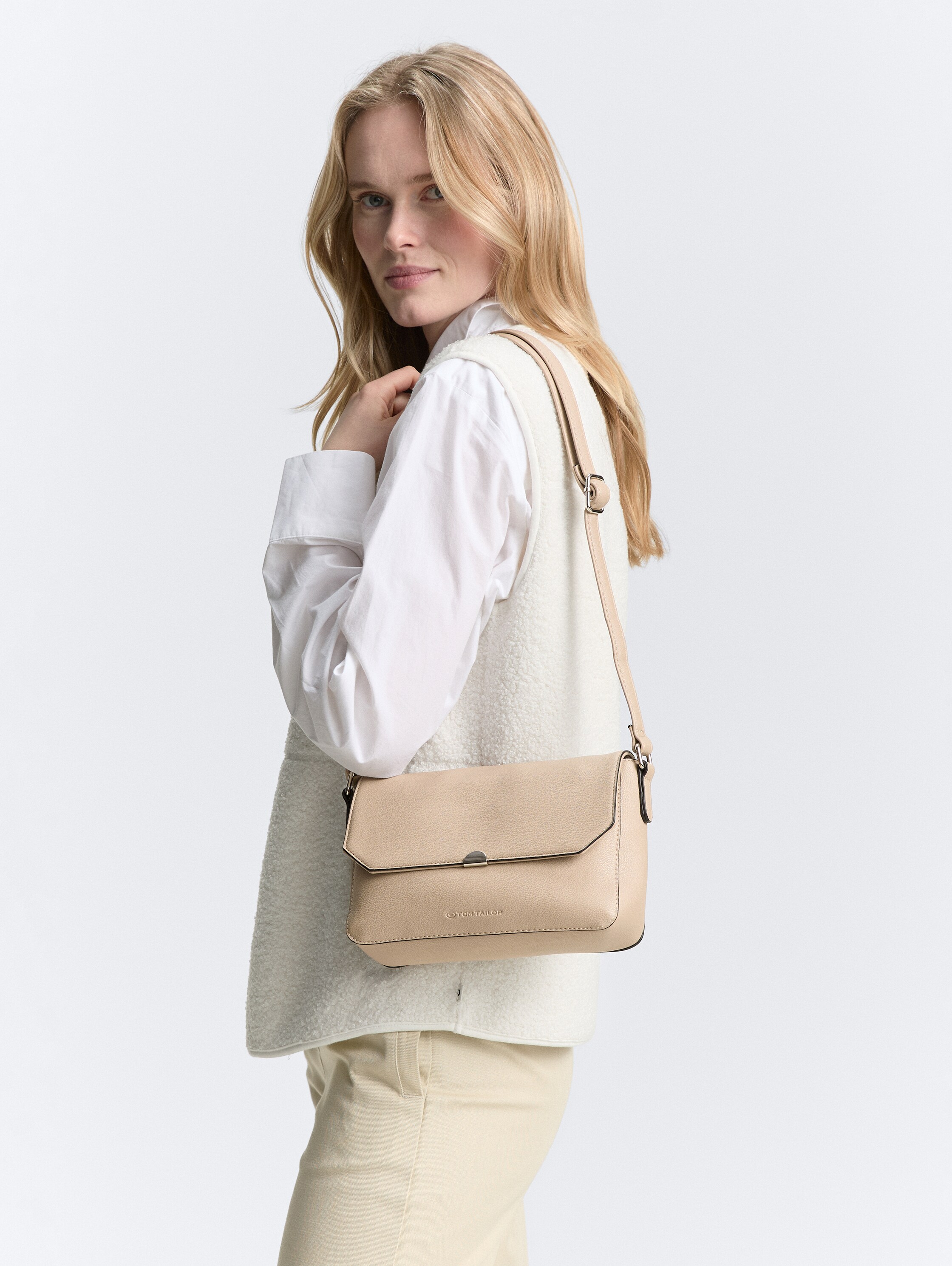 TTNANCE S Umhängetasche mit Magnetverschluss - taupe_taupe - 