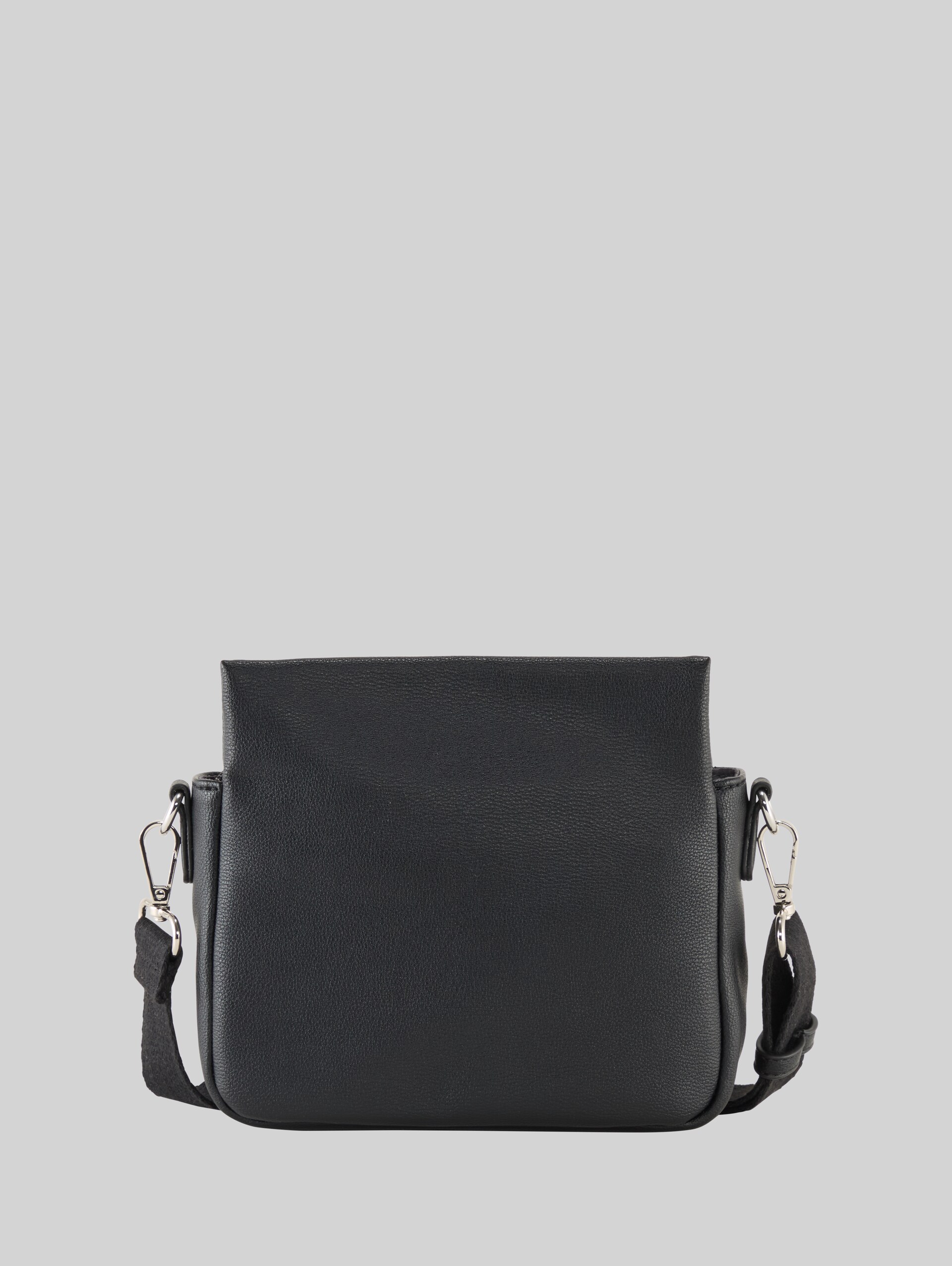 TTRELLA S shoulder bag with small flap and embossed logo - schwarz / black - Product rear view