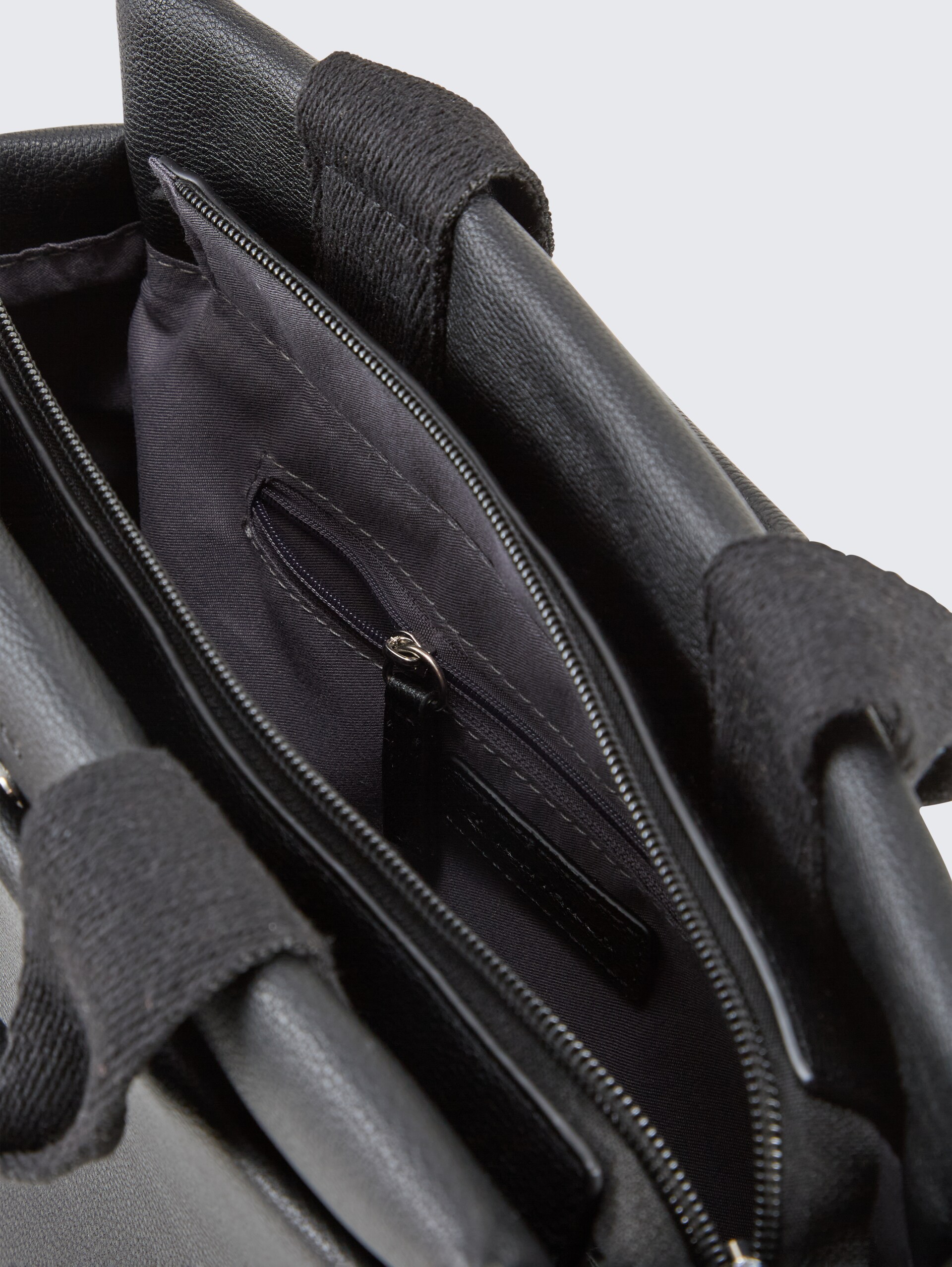 TTRELLA L Shopper mit gewebtem Trageriemen - schwarz / black - seitliche Produkt-Ansicht 