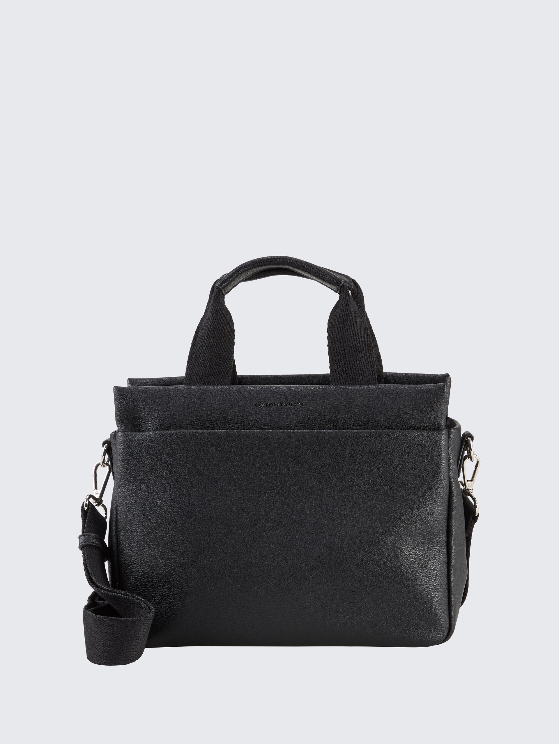 TTRELLA L Shopper mit gewebtem Trageriemen - schwarz / black - Vorder-Produkt-Ansicht