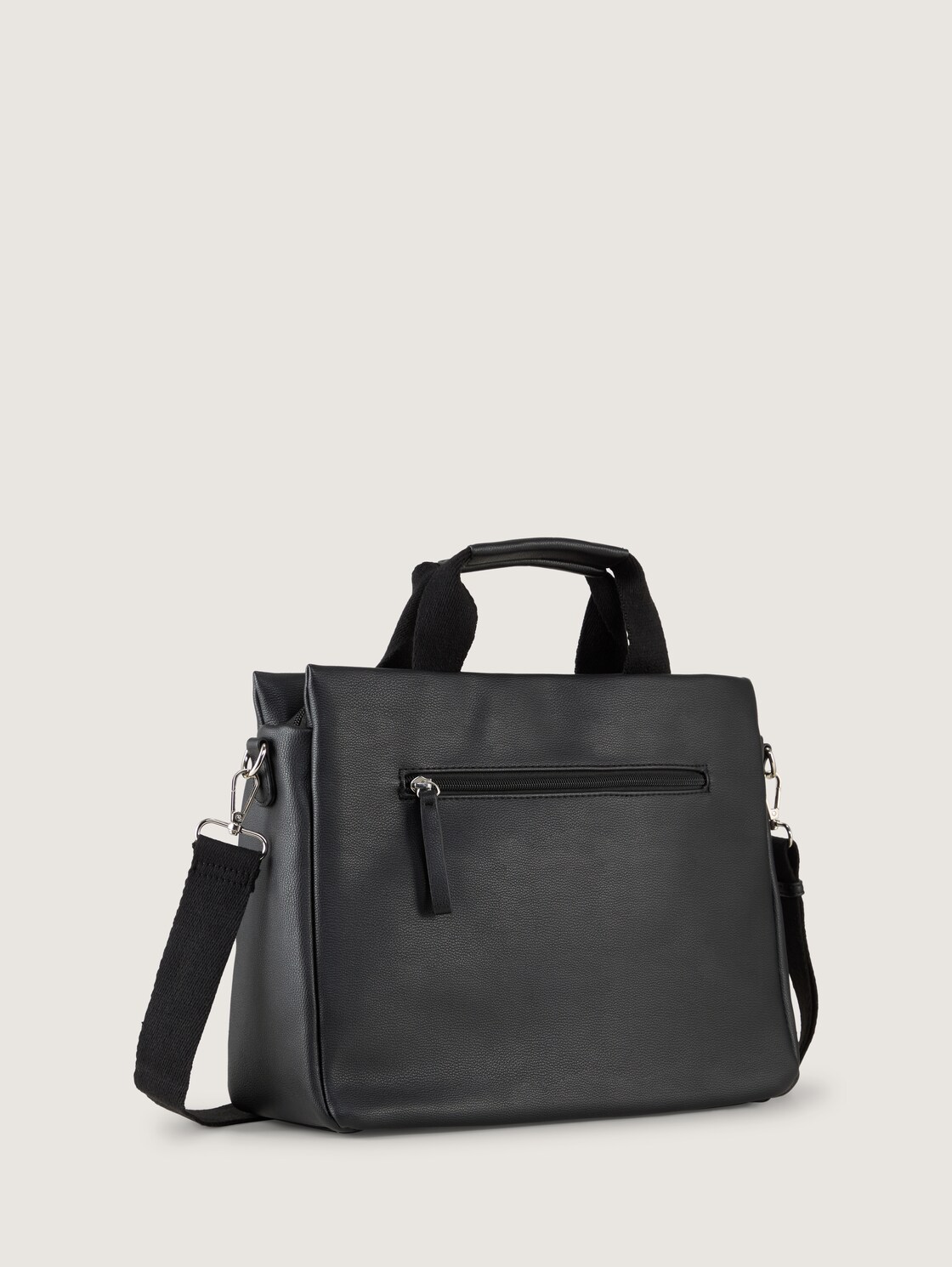 TTRELLA L Shopper mit gewebtem Trageriemen - schwarz / black - Produkt-Rückansicht