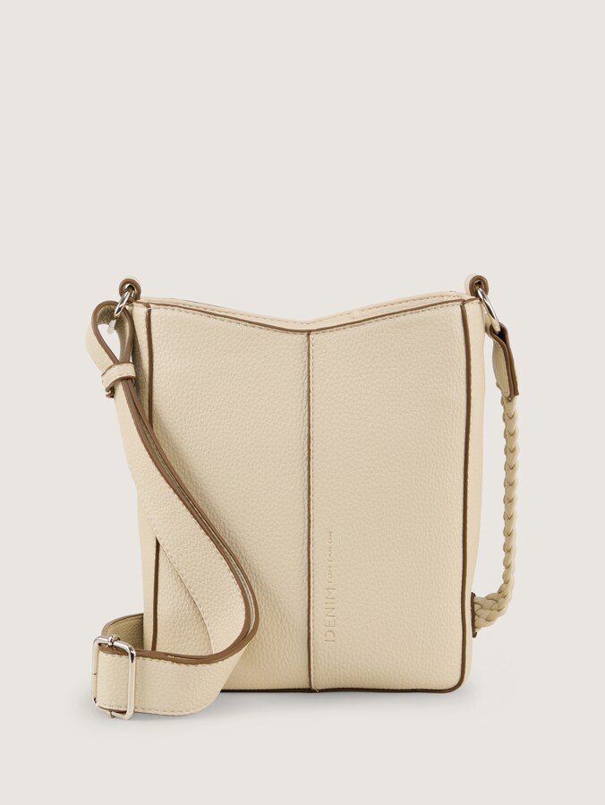 TTNEDA S schoudertas met gevlochten detail door Denim Female, off white / off white