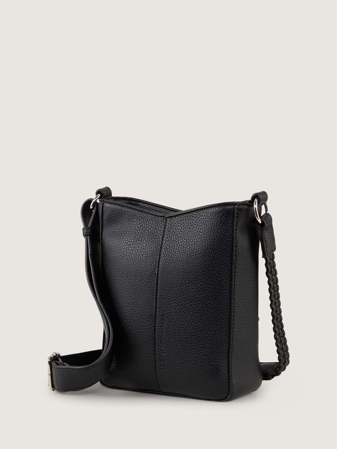 TTNEDA S shoulder bag with braided detail - schwarz / black - side product view 