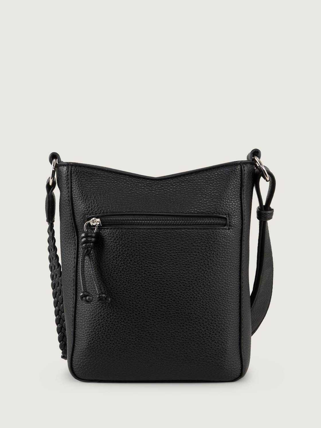 TTNEDA S shoulder bag with braided detail - schwarz / black - Product rear view