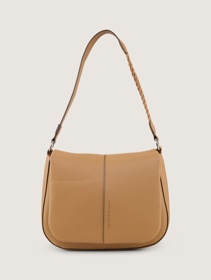 TTNEDA Schultertasche mit Flecht-Detail von Denim Female, camel / camel nature