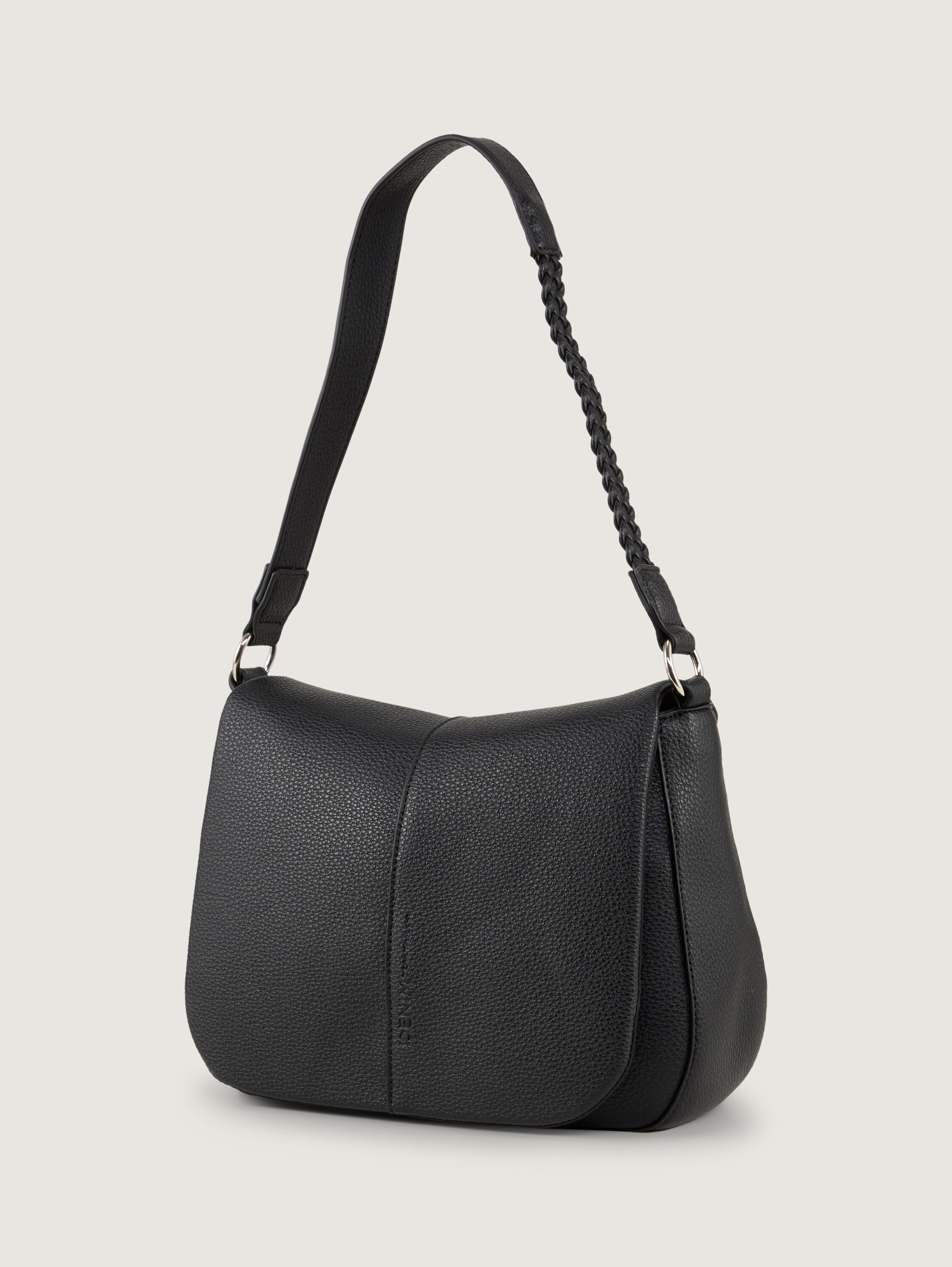 TTNEDA Schultertasche mit Flecht-Detail - schwarz_black - 