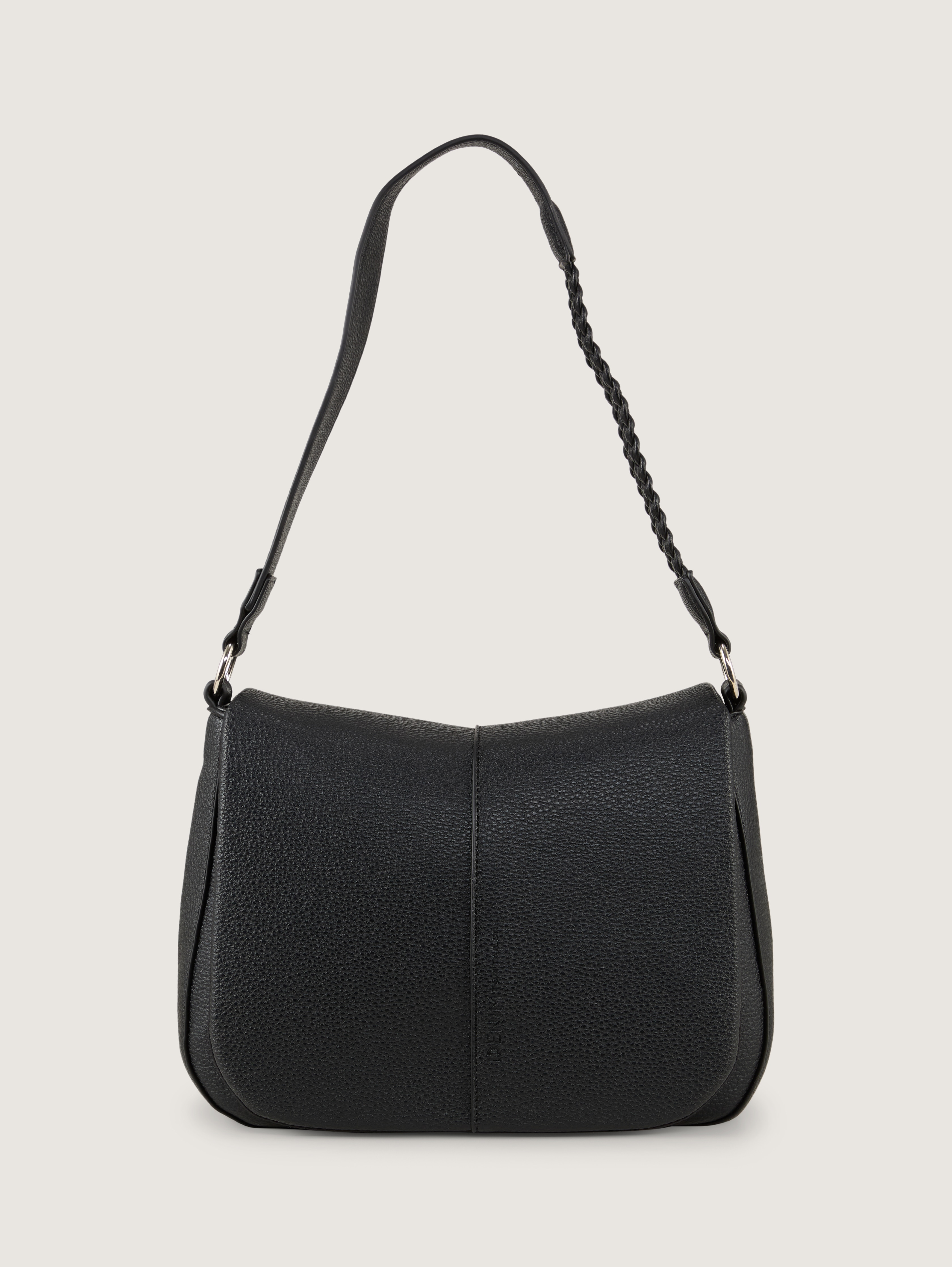 TTNEDA Schultertasche mit Flecht-Detail von Denim Female, schwarz / black