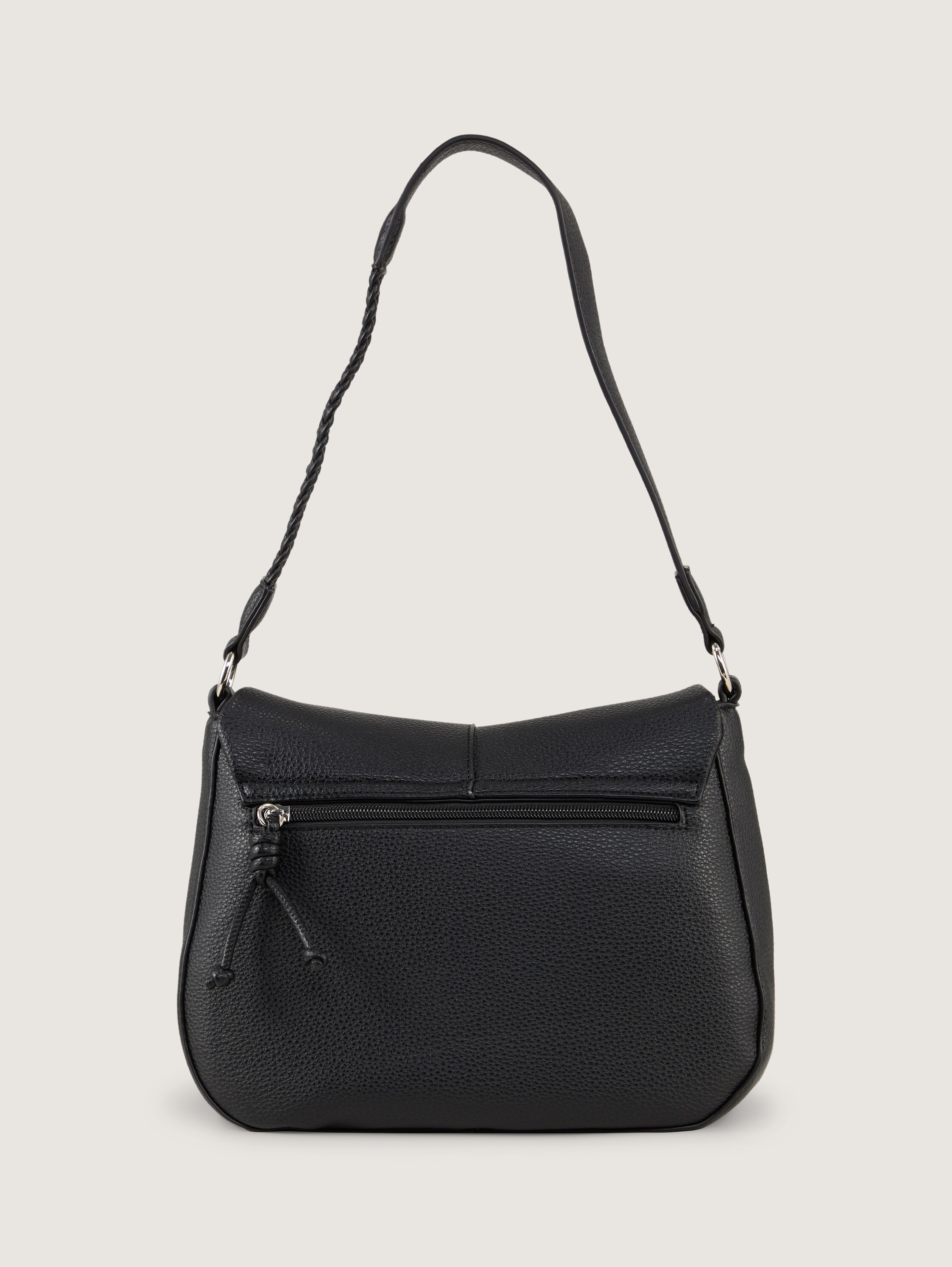 TTNEDA Schultertasche mit Flecht-Detail - schwarz_black - 