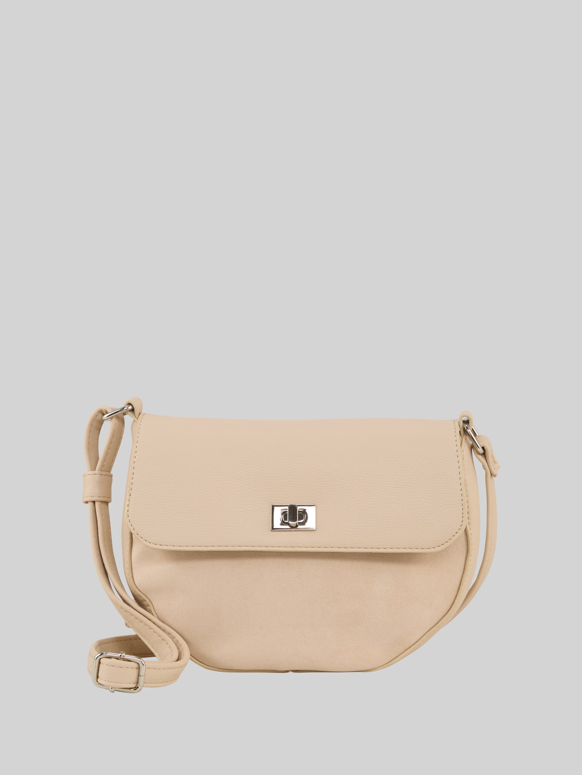 TTTAYA Umhängetasche mit Drehverschluss - beige / beige - Vorder-Produkt-Ansicht