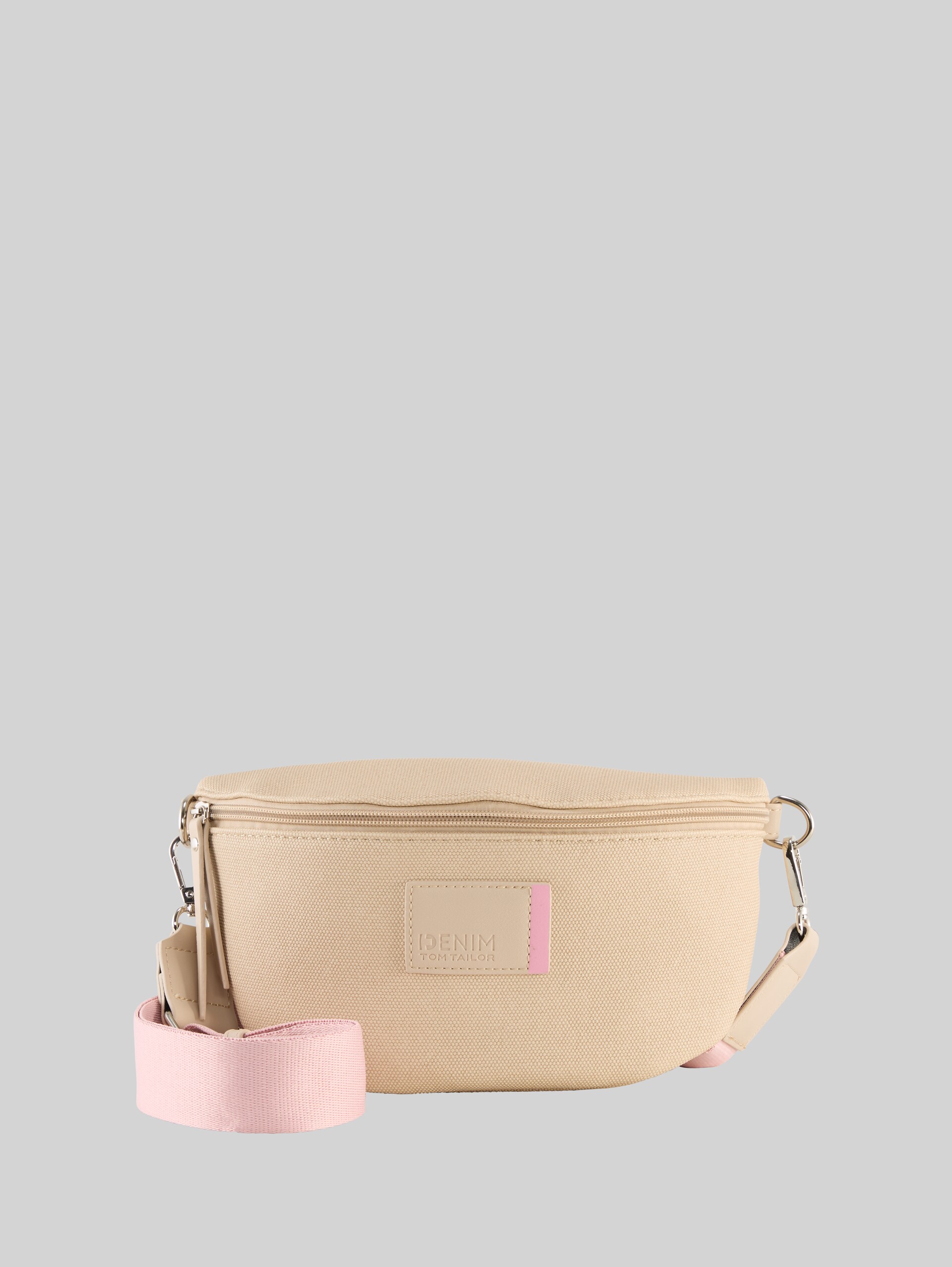 TTROSIE CANVAS belt bag with logo badge - beige / beige - Front product view