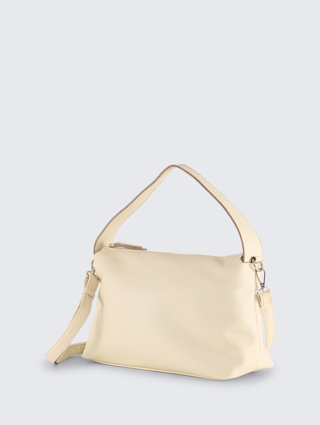 TTLISSI Umhängetasche mit dezenter Logo-Prägung - off white / off white - seitliche Produkt-Ansicht 