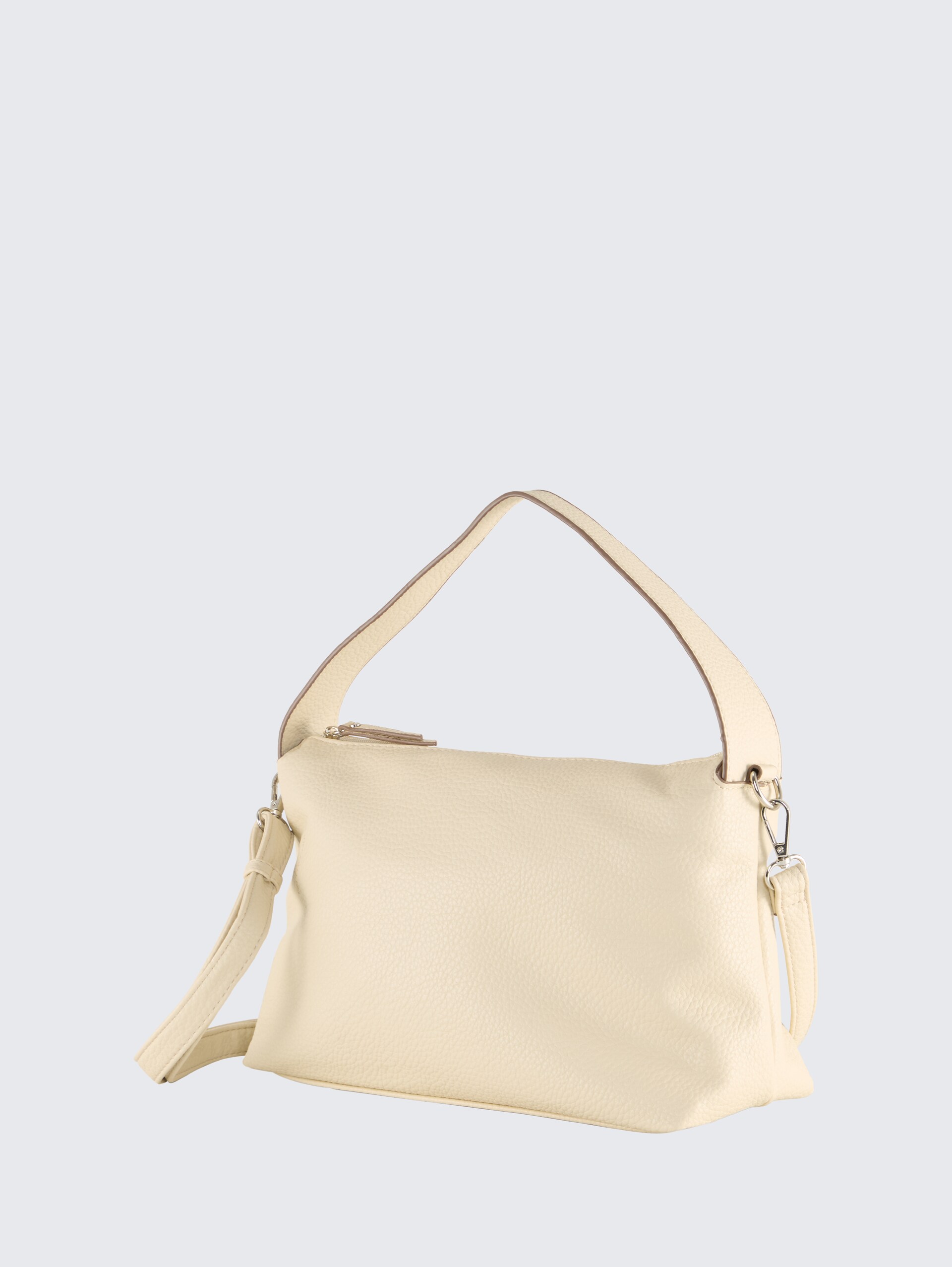 TTLISSI Umhängetasche mit dezenter Logo-Prägung - off white / off white - seitliche Produkt-Ansicht 
