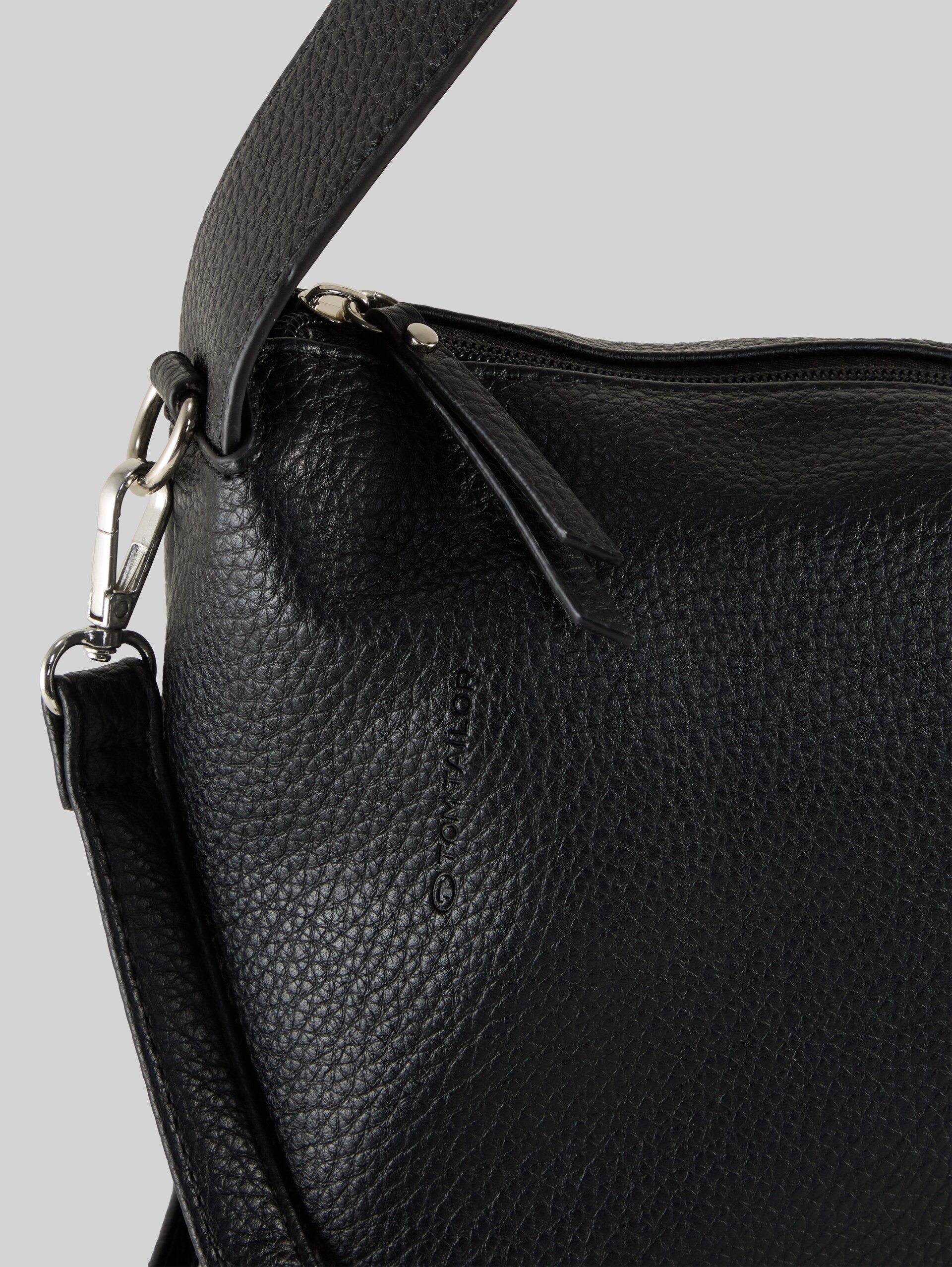 TTLISSI shoulder bag with discreet embossed logo - schwarz / black - side product view 